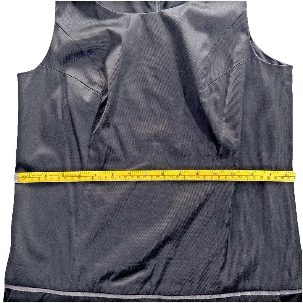 Club Monaco Club Monaco Chic Black Taffeta A Line Dress Faux Wrap Size 8 Size M / US 6-8 / IT 42-44 - 11 Thumbnail