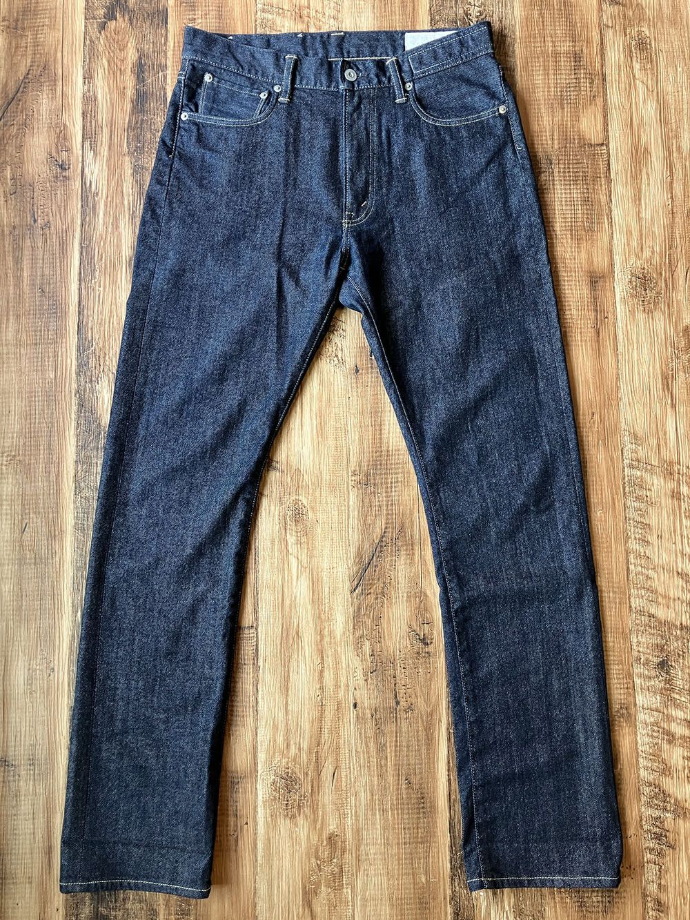 KURO KURO DENIM “Helvetica” W31xL32 One Wash Japanese Selvedge Size US 31 - 4 Thumbnail