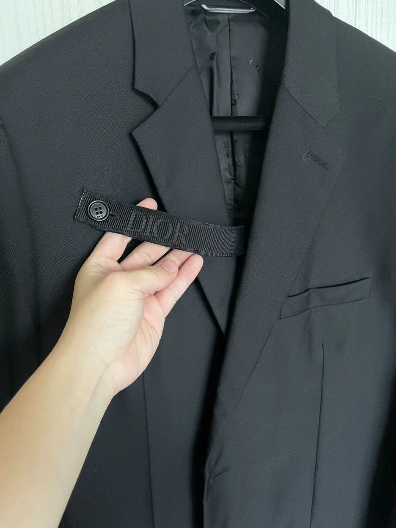 Dior Dior Black suit with logo on the chest 2502-Nextarrow Size 52R - 2 Thumbnail