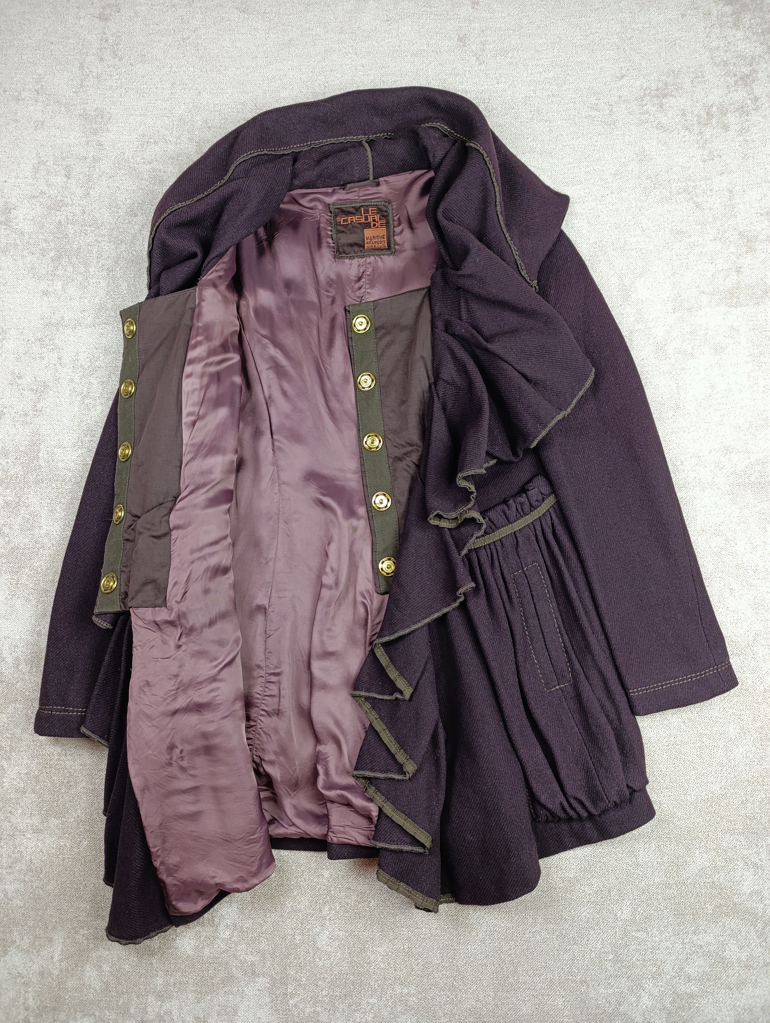 Marithe + Francois Girbaud MARITHE FRANCOIS GIRBAUD AVANT GARDE WOOL CORSET WOMENS COAT Size L / US 10 / IT 46 - 8 Thumbnail