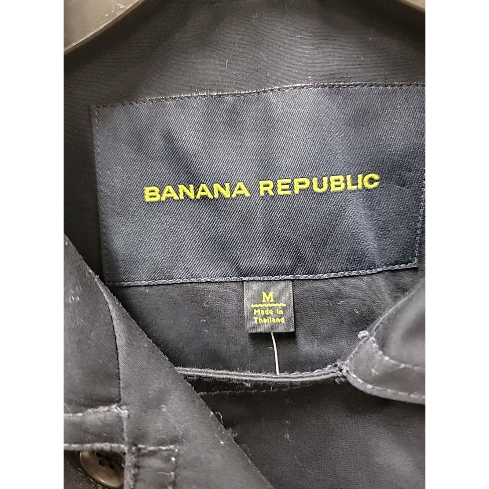 Banana Republic VINTAGE Banana Republic Women's Pea Coat Navy Cotton Size M Modern Regular Coat Size M / US 6-8 / IT 42-44 - 2 Thumbnail