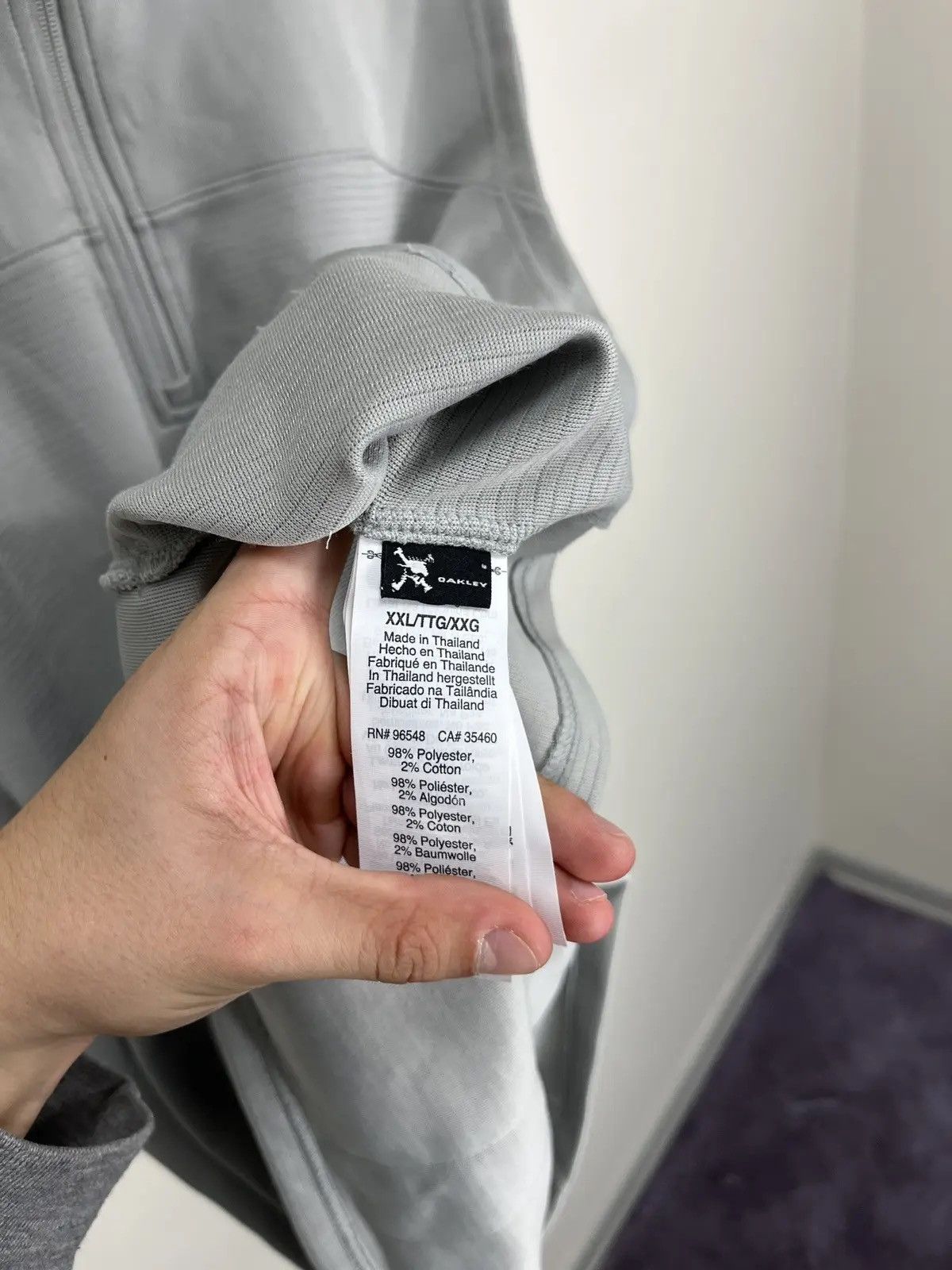Oakley Vintage Oakley Gray 1/4 Zip Outdoor Vest Size US XXL / EU 58 / 5 - 6 Thumbnail