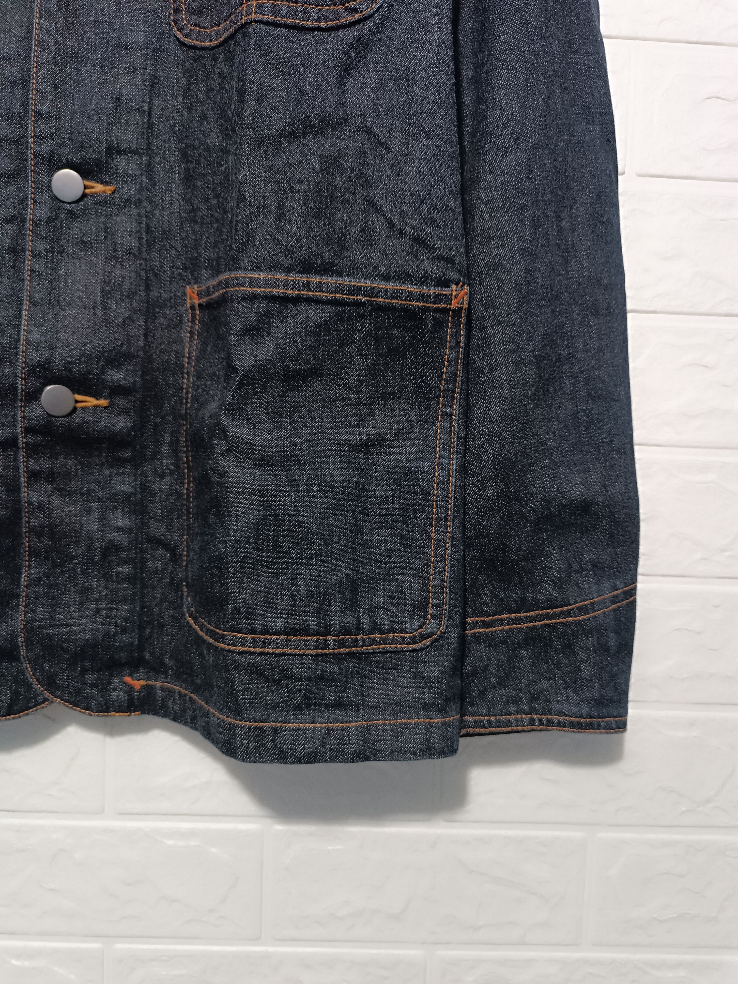 Japanese Brand Japanese Dry Indigo Denim Chore Jacket Size US M / EU 48-50 / 2 - 6 Thumbnail