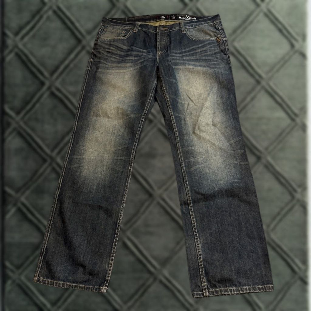 Ecko Unltd. VINTAGE Mark Ecko Cut & Sew Slim Blue Denim Jeans 40x32 Mens Slim Skinny Denim Jeans Size US 40 / EU 56 - 1 Thumbnail