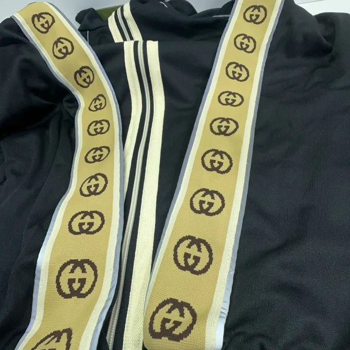 Gucci Gucci Gucci Logo Stripe Long Sleeve Jacket -2506 Size US L / EU 52-54 / 3 - 9 Thumbnail