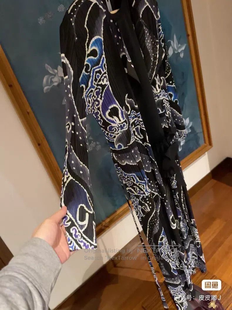 Issey Miyake Issey Miyake Black Facial Makeup Long Trench Coat Size XXL / US 16-18 / IT 52-54 - 4 Thumbnail