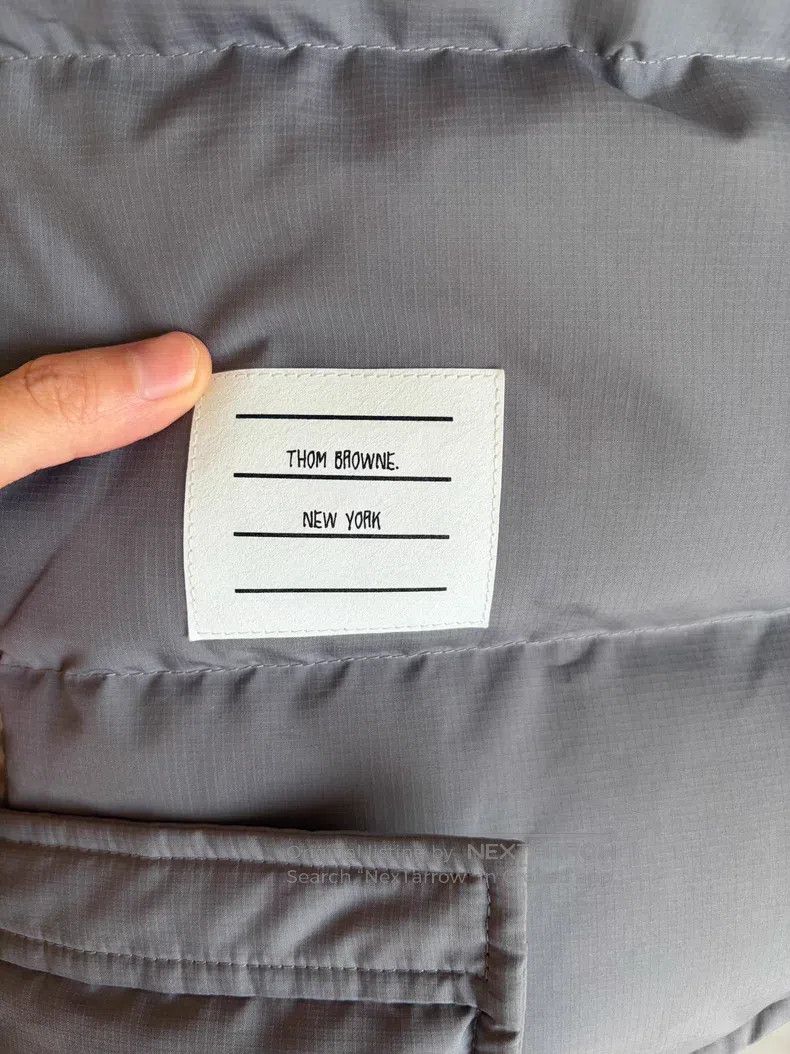 Thom Browne Thom Browne Gray Long Hooded Down Jacket Size M / US 6-8 / IT 42-44 - 4 Thumbnail