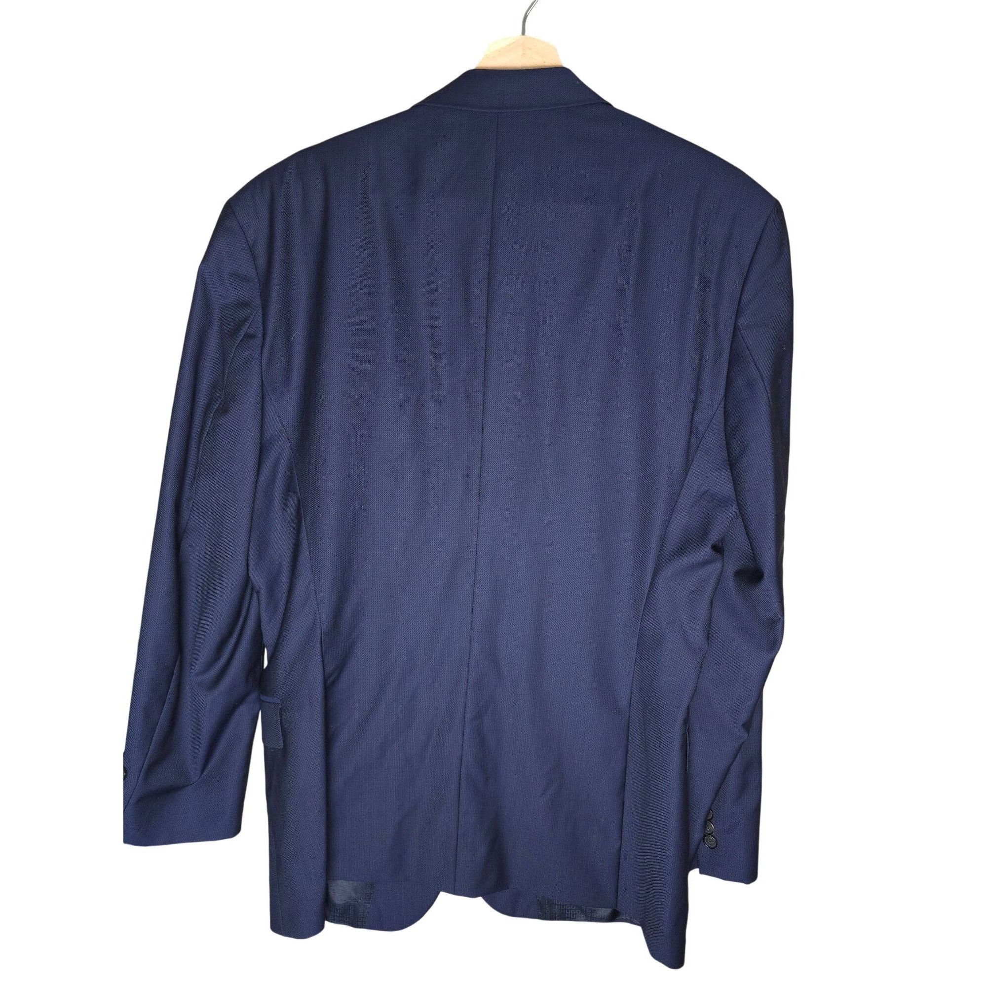 Hugo Boss Hugo Boss Navy Mens Wool 2 Button Suit Jacket Size 42L Spell Size 42L - 9 Thumbnail