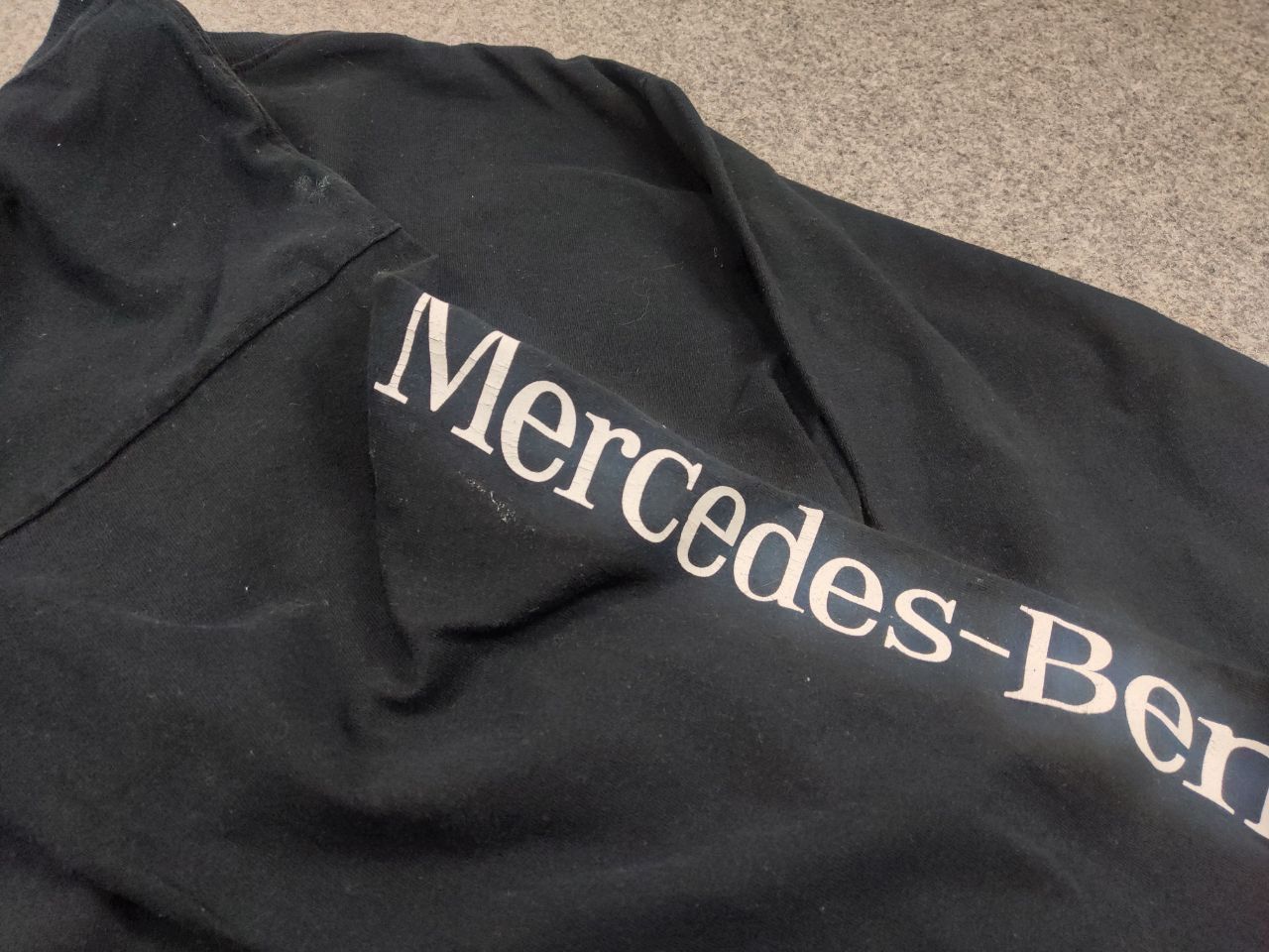 Mercedes-Benz Vintage 90's Mercedes Benz Logo Long Sleeve Faded Black Size US M / EU 48-50 / 2 - 15 Thumbnail