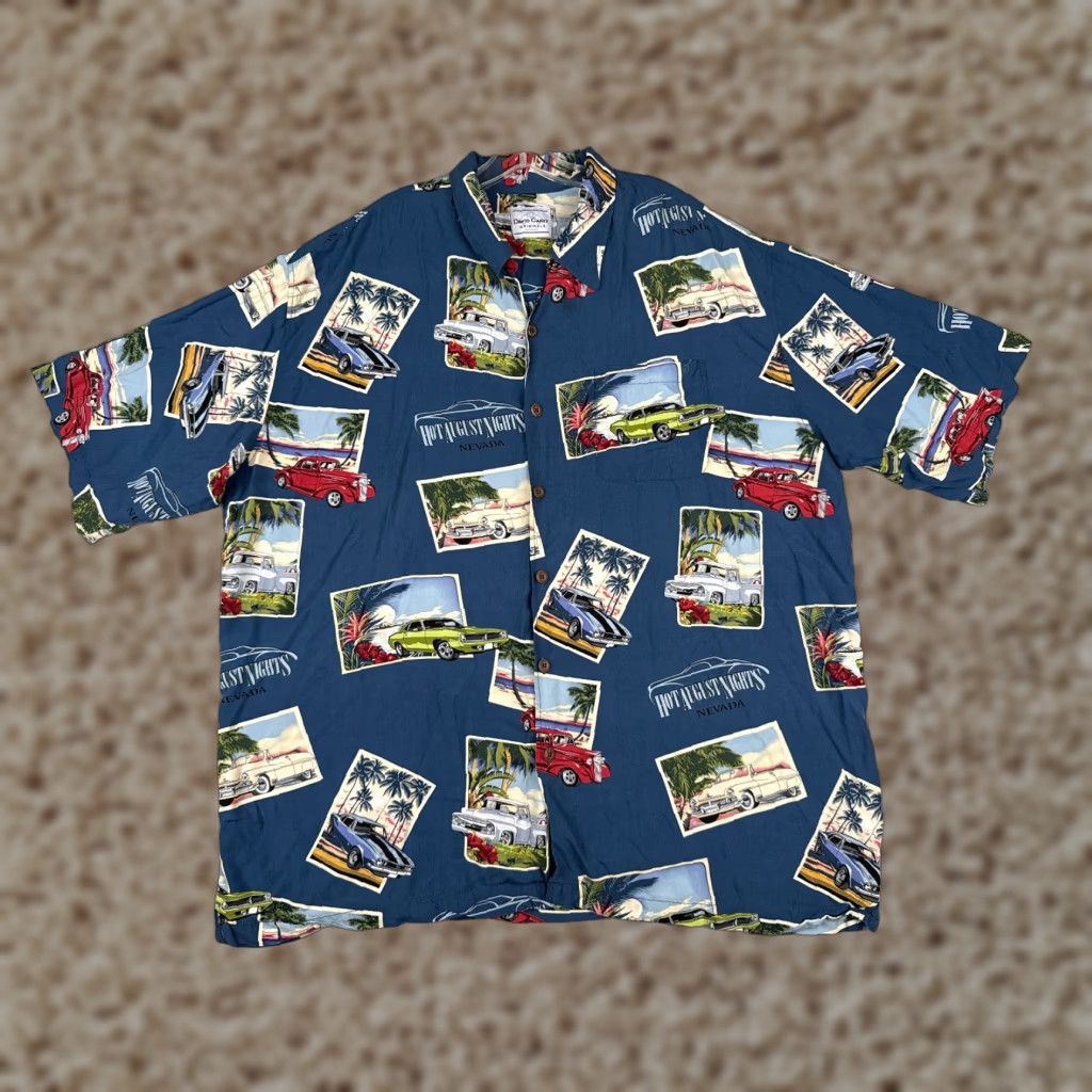 Vintage VINTAGE David Carey Shirt Adult 3XL Blue Cars Hawaiian Nostalgic Car Show Mens 3XL Blue Shirt Size US XXL / EU 58 / 5 - 1 Thumbnail