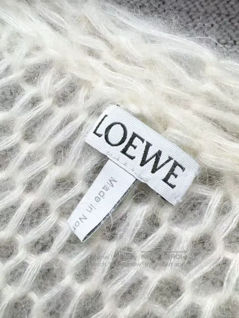 Loewe Loewe Classic Off-White Lace-up Logo Pattern Long Sleeve K Size XS / US 0-2 / IT 36-38 - 5 Thumbnail
