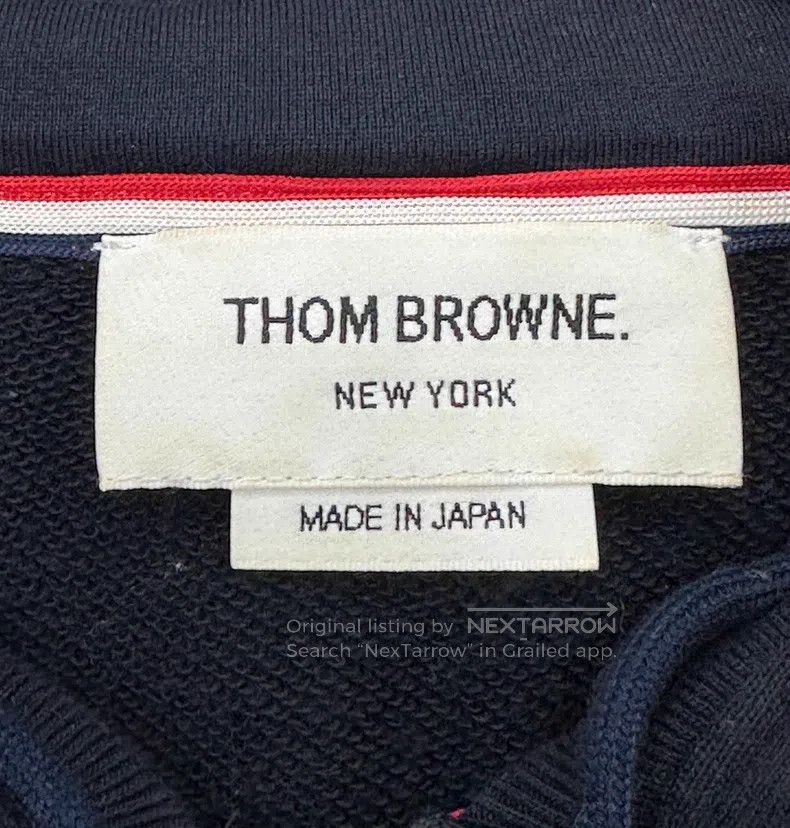Thom Browne Thom Browne Navy Blue Striped Knit Jacket Size US XL / EU 56 / 4 - 3 Thumbnail