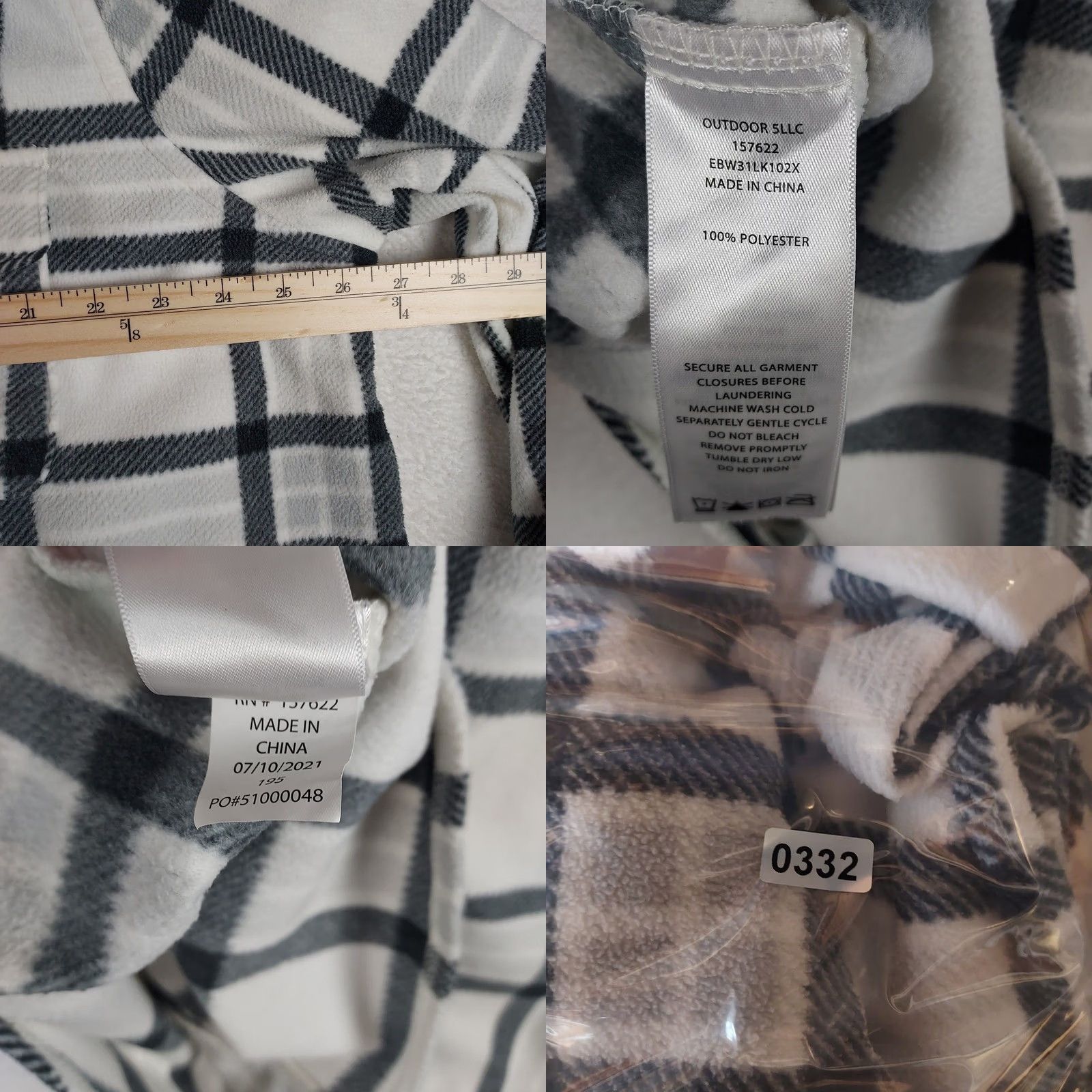 Eddie Bauer Eddie Bauer Women’s 2X Plaid Fleece Shirt Jacket Shacket Button Front Warm Multicolor Size XXL / US 16-18 / IT 52-54 - 8 Thumbnail