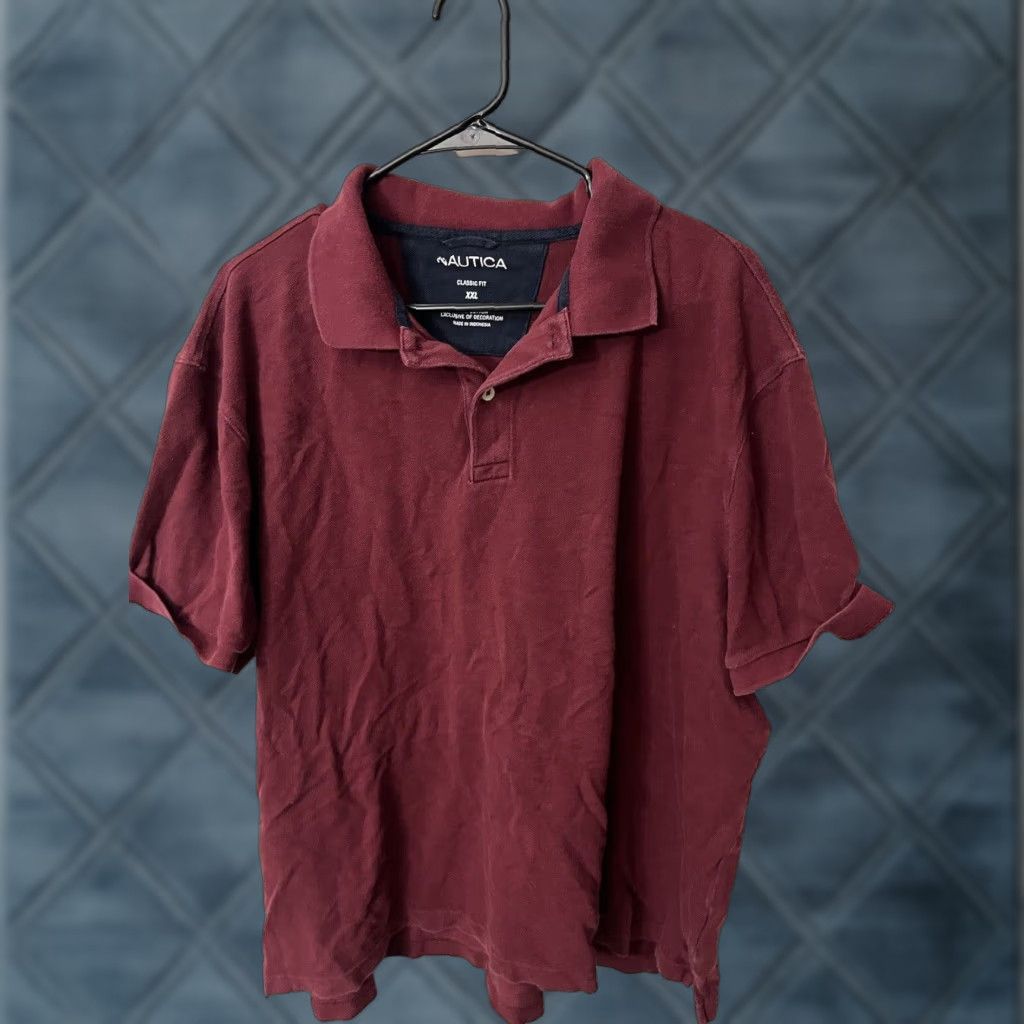 Nautica Nautica Maroon Polo Shirt Men’s 2XL Short Sleeve Classic Fit Cotton Golf Size US XXL / EU 58 / 5 - 1 Thumbnail