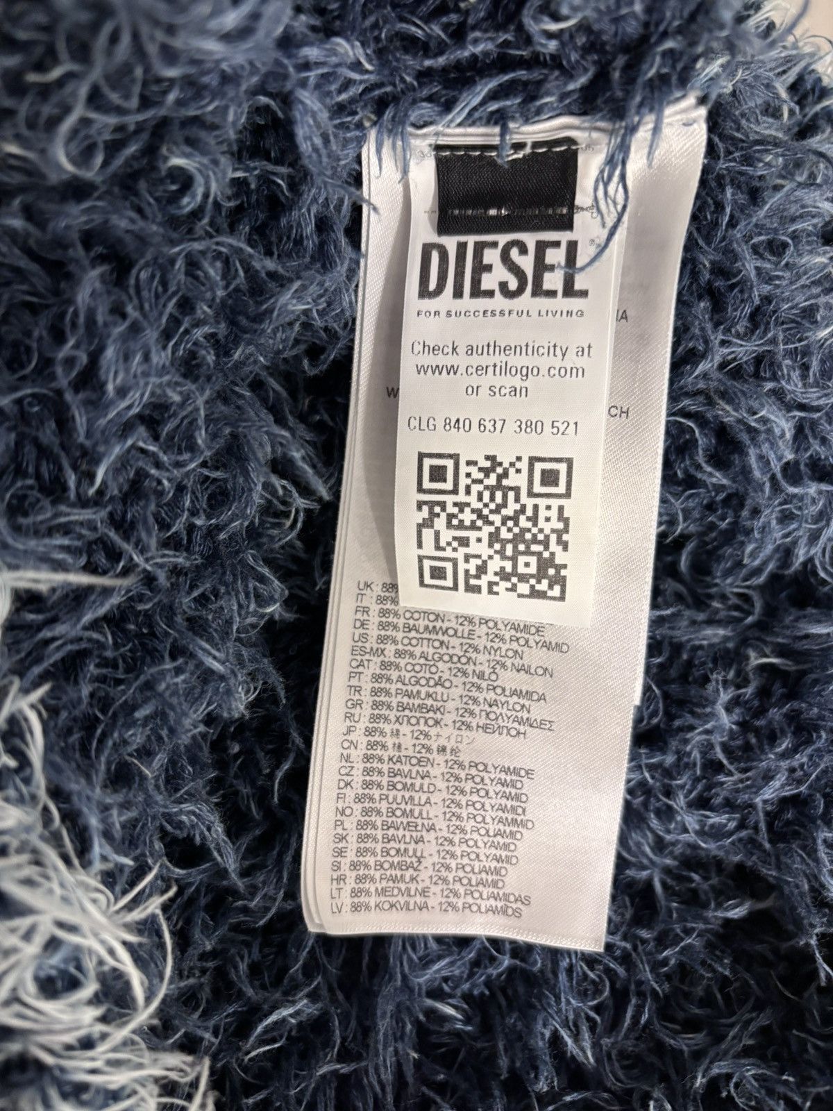 Diesel DIESEL Blue & Yellow K-Damon Sweater Size US L / EU 52-54 / 3 - 8 Thumbnail