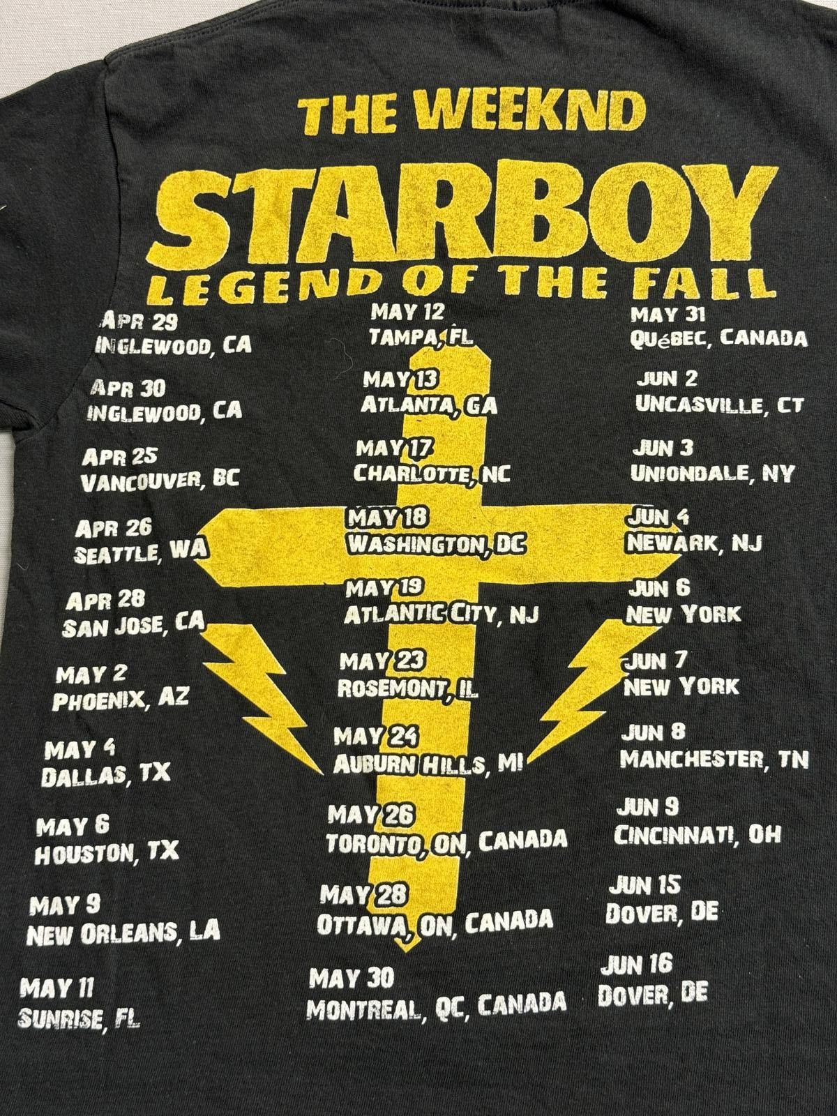 Delta Faded The Weeknd Starboy Tshirt Legend of the Fall Tour 2017 Size US S / EU 44-46 / 1 - 6 Thumbnail