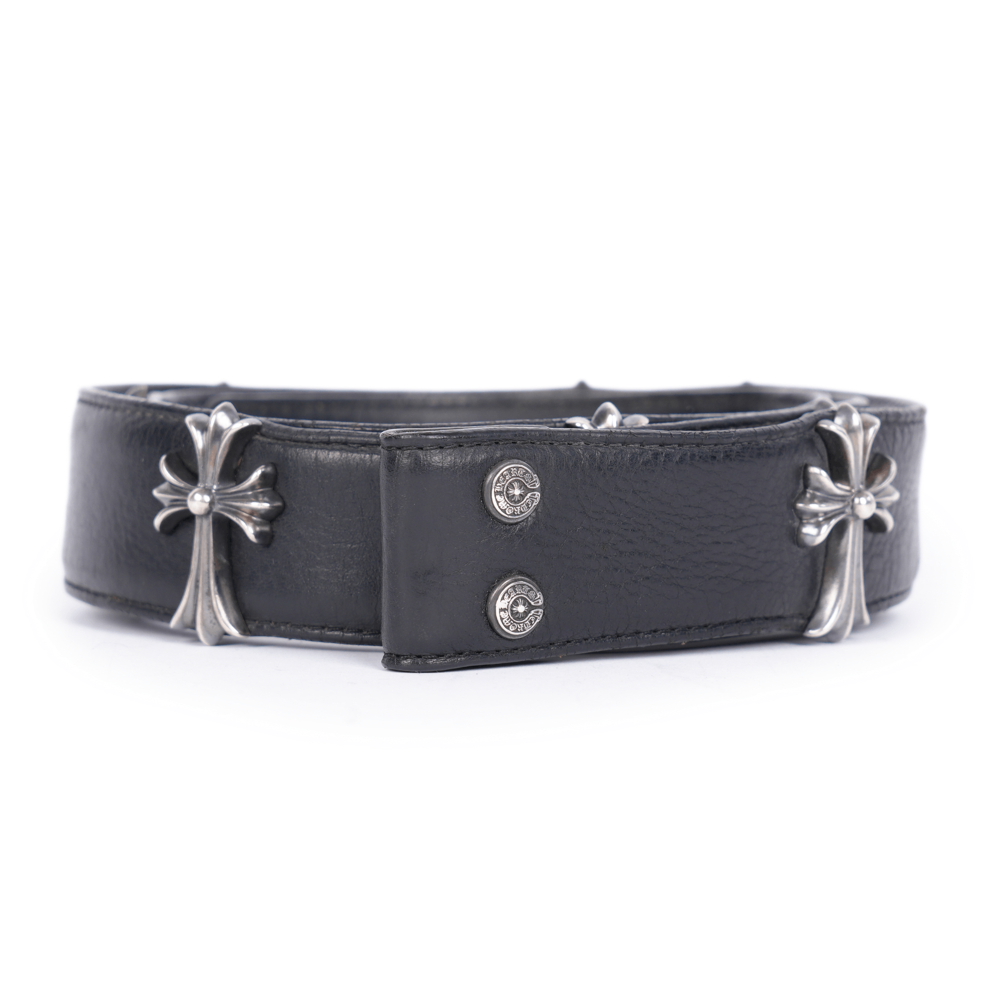 Chrome Hearts Multi Color Cross Patch Belt Strap | Grailed