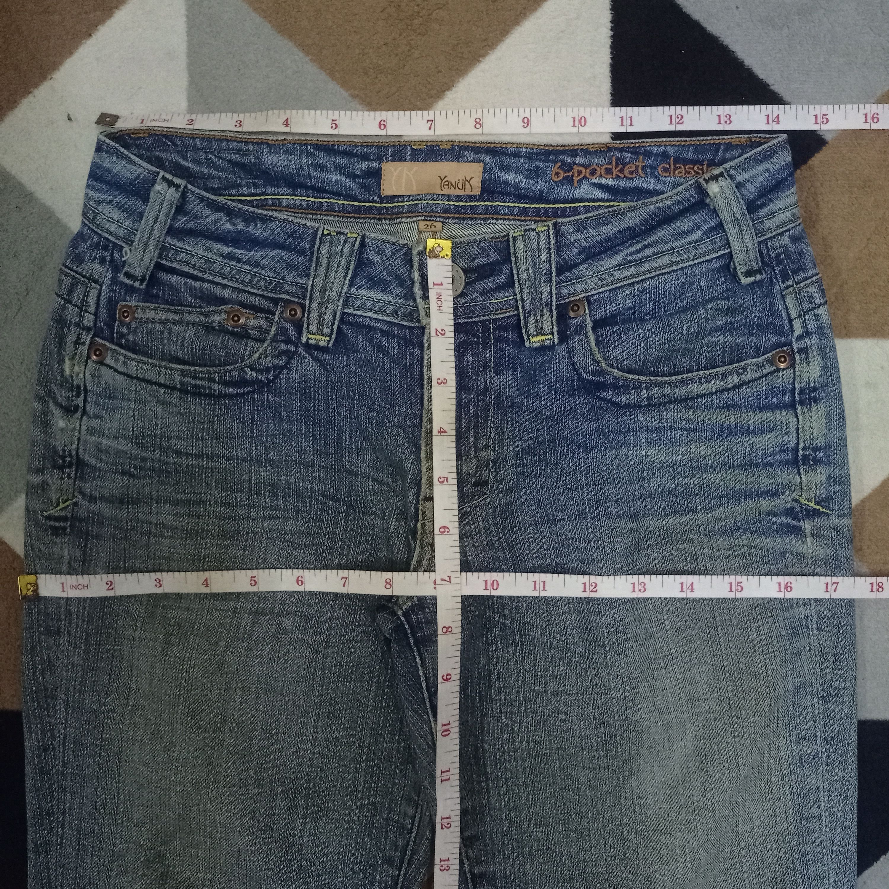 Japanese Brand Vintage Japanese Brand Distressed Style Flare Jeans Size 28" / US 6 / IT 42 - 9 Thumbnail
