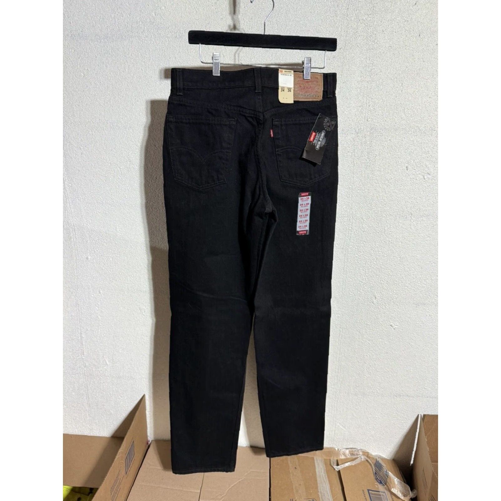 Levi's VINTAGE Levi's 515 Jeans 32W 36L Black Relaxed Fit 90s Kanye Mens Jeans 5-Pocket Straight 1997 USA Size US 32 / EU 48 - 2 Thumbnail