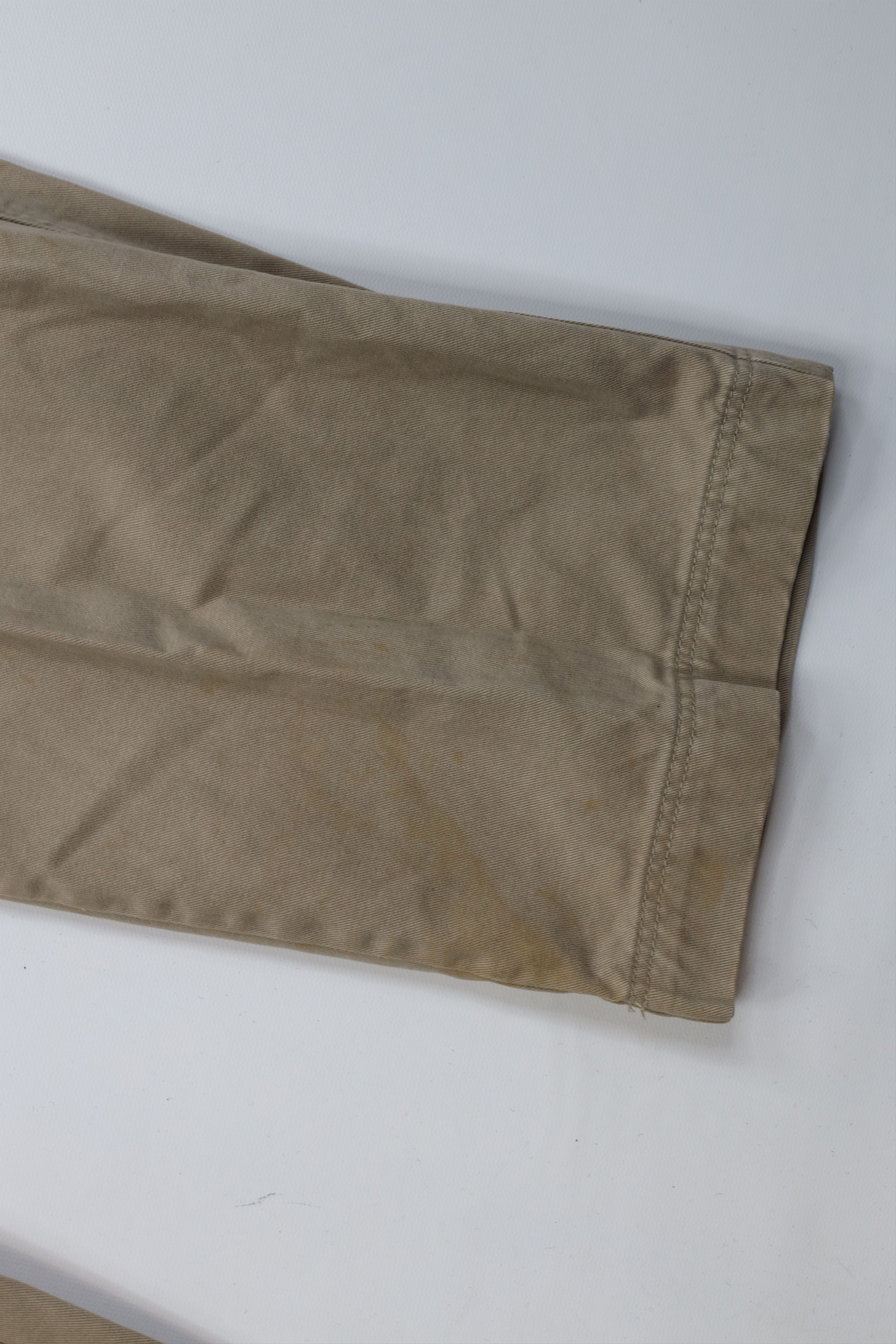 Vintage Vintage 90s Y2K Streetwear Wide Leg Cargo Pants Khaki Tan Size US 30 / EU 46 - 7 Thumbnail