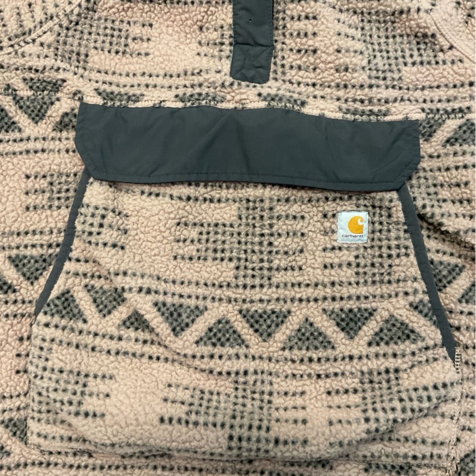 Carhartt Carhartt Fleece Half-Snap Pullover Sweatshirt Youth Size L / US 10 / IT 46 - 4 Thumbnail