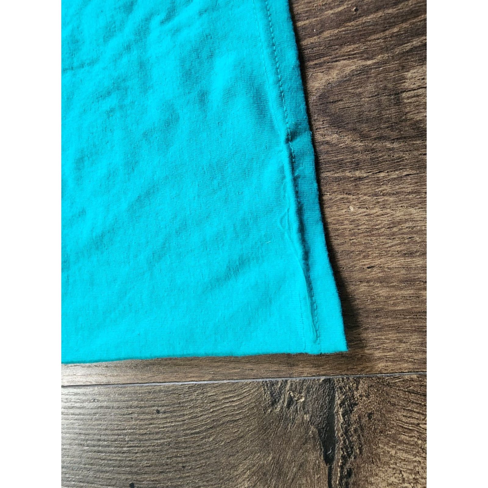 Jerzees JERZEES Mens L T-Shirt Dundee FL Blue Cotton Graphic Print Short Sleeve Crew Neck 2000s Camp Endeavor ASL Sign Language Double Sided Size US L / EU 52-54 / 3 - 4 Thumbnail