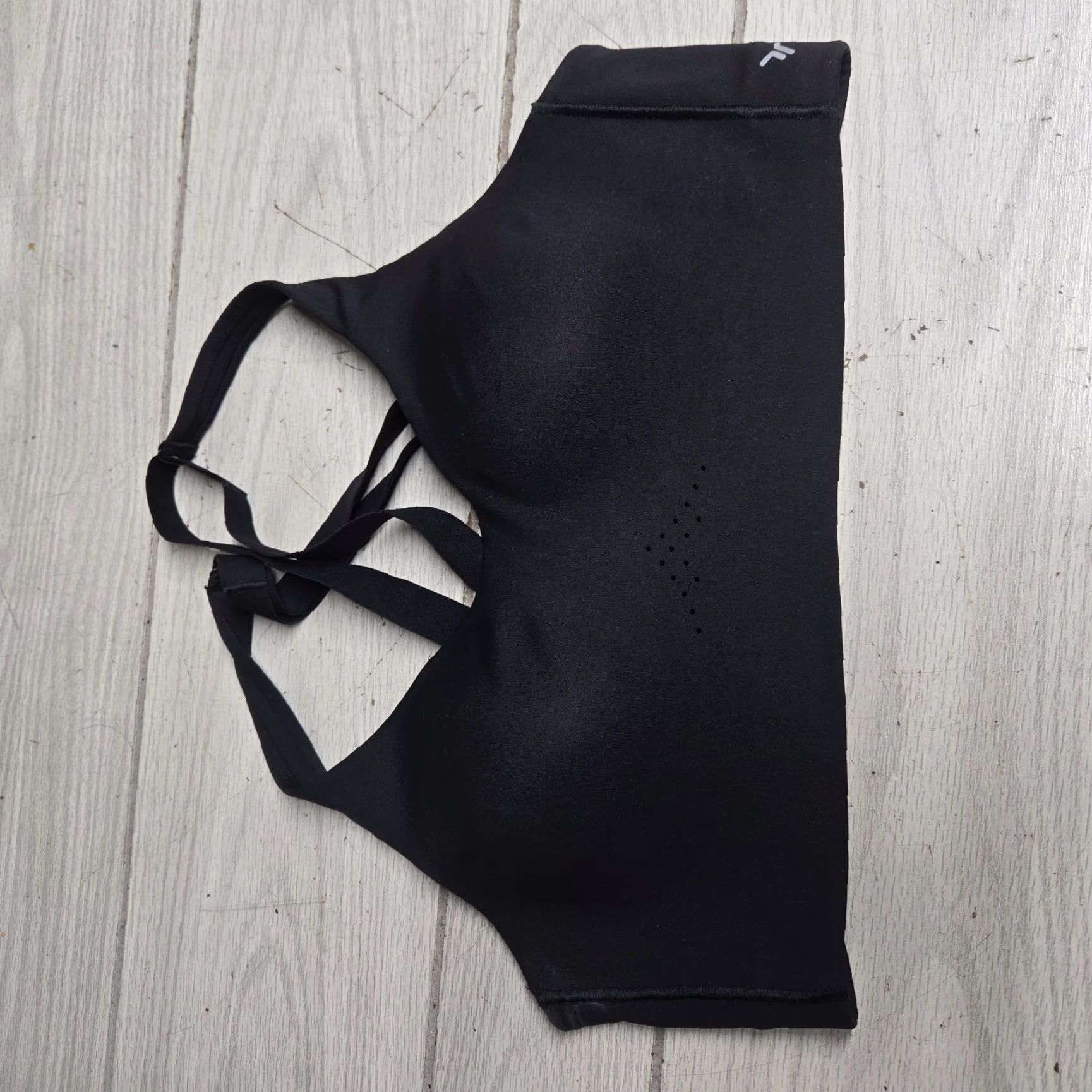Vintage Vanity Fair Bra Size 38DD Black Solid Medium Impact Sports Bras 71500 Women's Size ONE SIZE - 5 Thumbnail