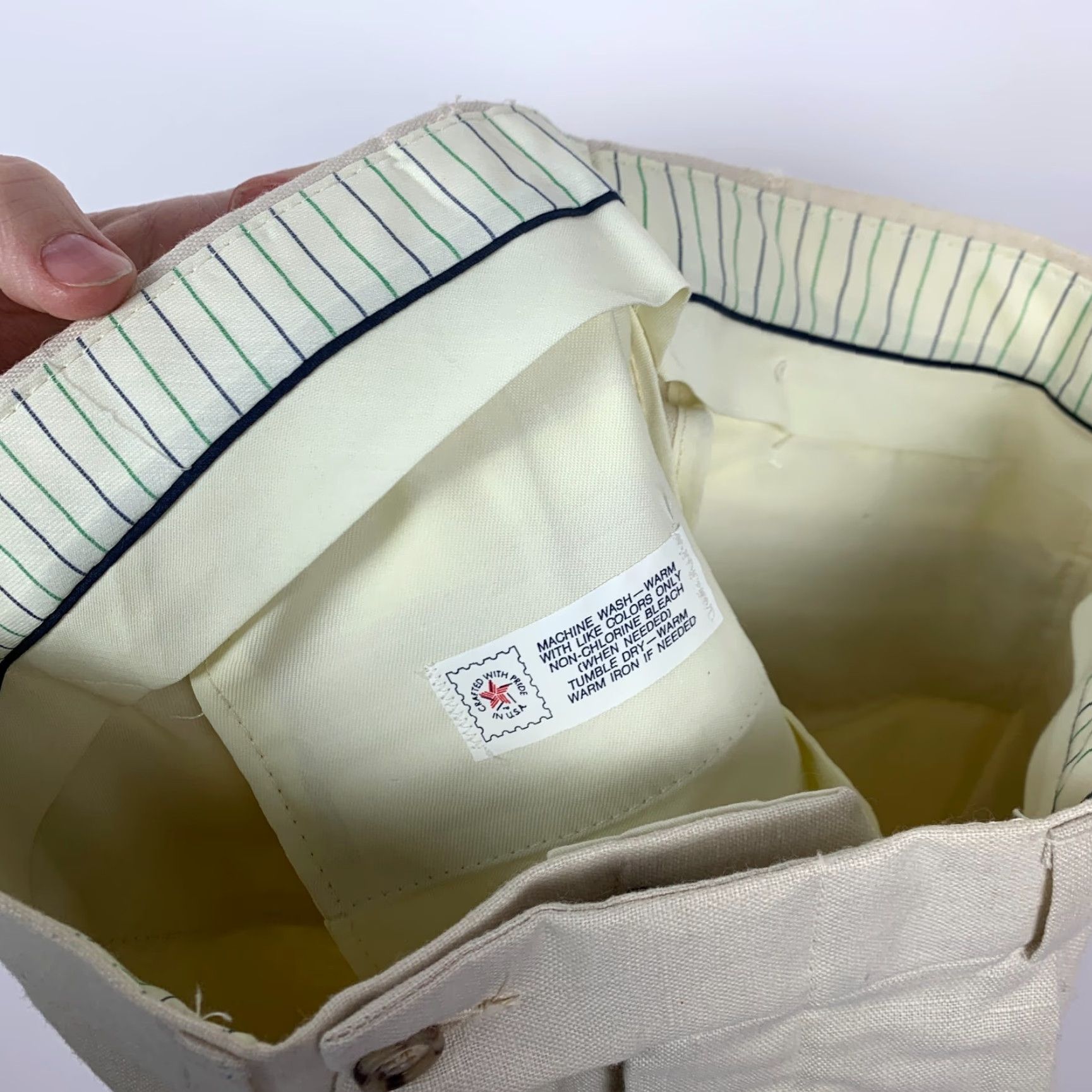 Vintage **VINTAGE JW CLASSICS LINEN BLEND TREVIRA BEIGE PANTS SIZE 29 1980S** User: **VINTAGE JW CLASSICS LINEN BLEND TREVIRA BEIGE PANTS SIZE 29** Size US 29 - 6 Thumbnail