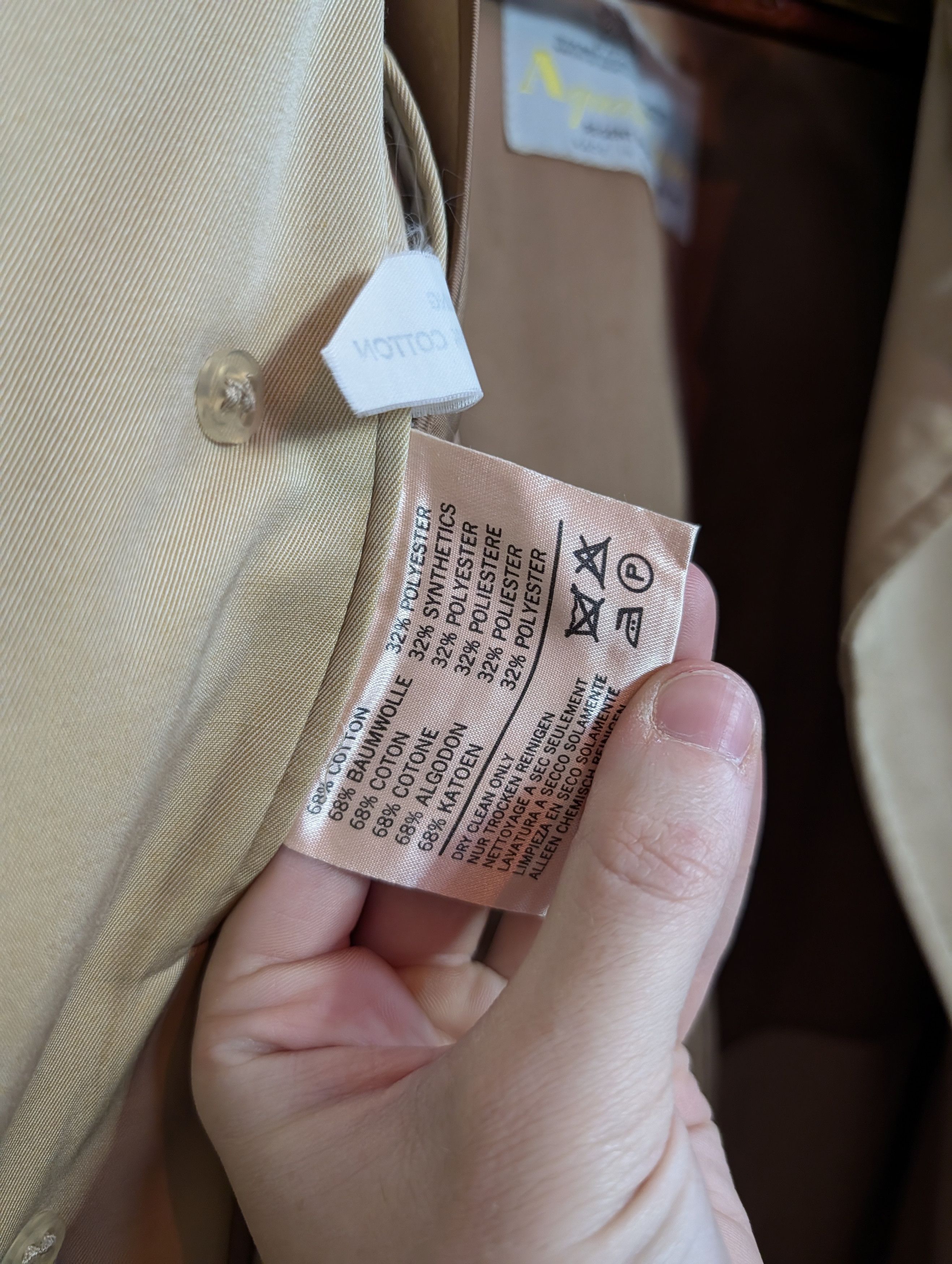 Aquascutum Khaki for Barney's wool lined leather buckle trench coat Size US L / EU 52-54 / 3 - 13 Thumbnail