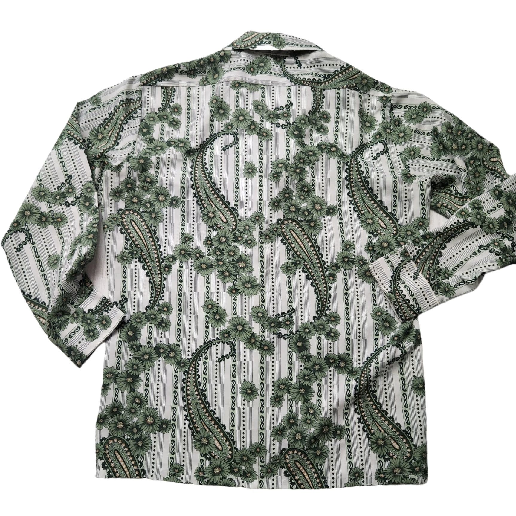 Vintage VINTAGE JC Penney Green Floral Polyester Shirt 70s 15 -15.5 M Men Button-Up Short Sleeve Collared 100 Polyester Lightweight Size US M / EU 48-50 / 2 - 4 Thumbnail