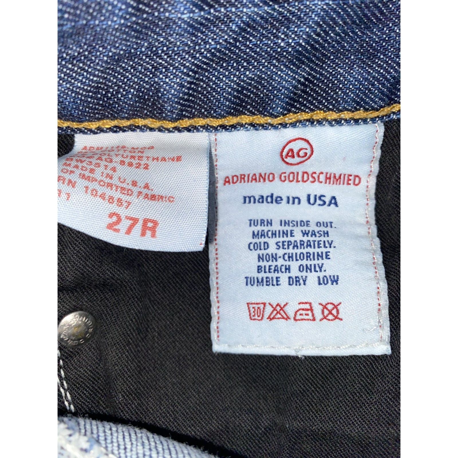 Vintage Adriano Goldschmied Womens Sz 27R Capri Jeans Size 27" / US 4 / IT 40 - 5 Thumbnail