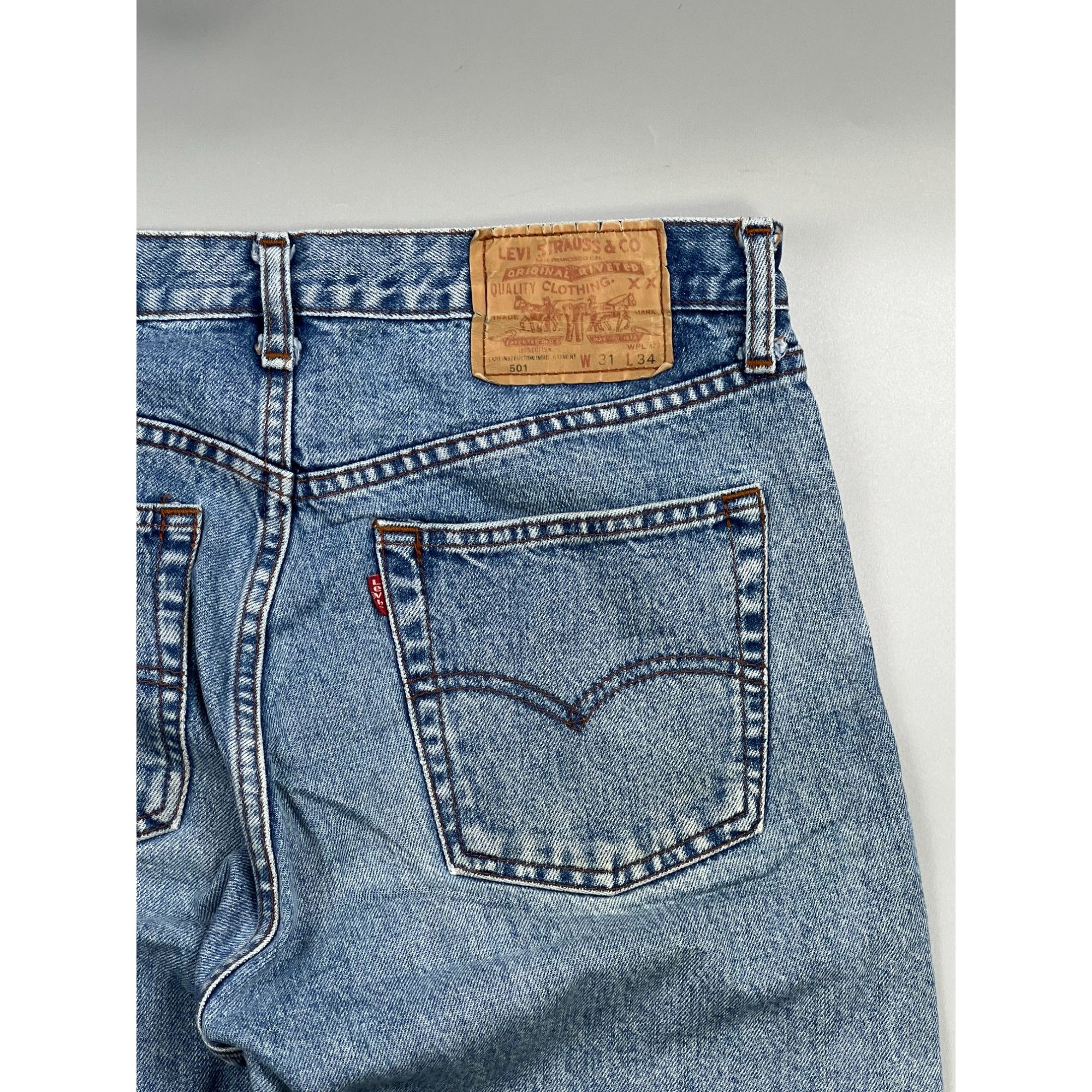Levi's Levi’s 501 Made in USA Denim Jeans Pants (Y0912) Size US 31 - 12 Thumbnail