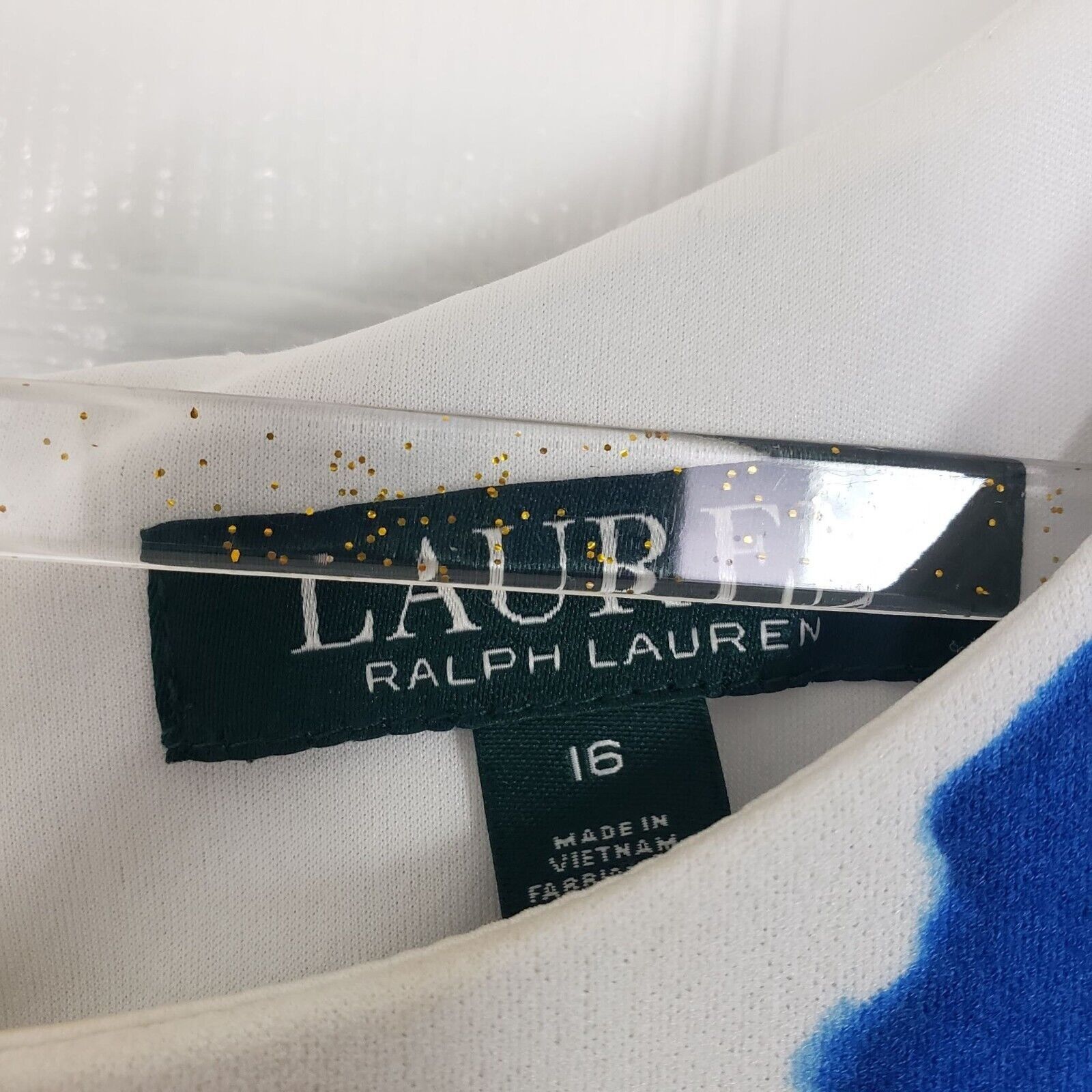 Lauren Ralph Lauren Lauren Ralph Lauren Floral Crepe Dress Womens Size 16 Blue Size XXL / US 16-18 / IT 52-54 - 5 Thumbnail