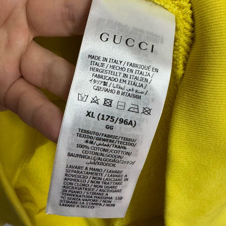 Gucci Gucci Yellow lemon sweatshirt 2502-Nextarrow Size US XL / EU 56 / 4 - 4 Thumbnail