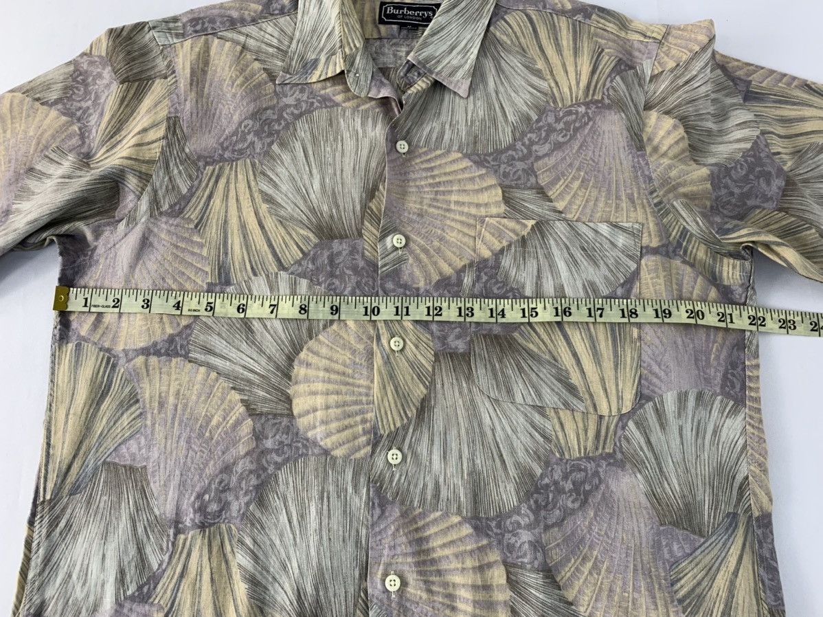 Burberry × Vintage Rare 90s Burberrys Of London Button Up Shirt Shell Design Size US L / EU 52-54 / 3 - 11 Thumbnail