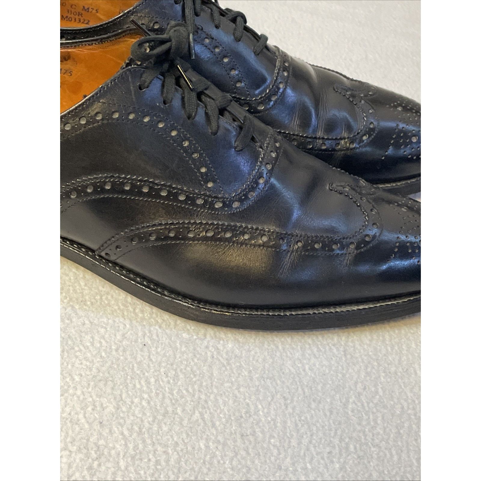 Brooks Brothers VTG Brooks Brothers Brooks English Devon Black Leather Size US 11.5 / EU 44-45 - 6 Thumbnail