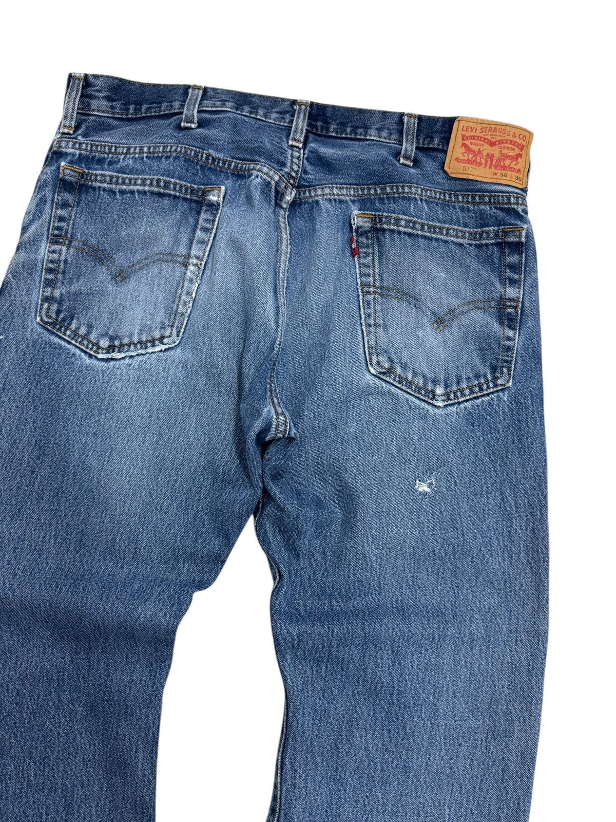 Levi's × Levi's Vintage Clothing Levi's 517 Blue Distressed Denim Jeans Size US 36 / EU 52 - 11 Thumbnail
