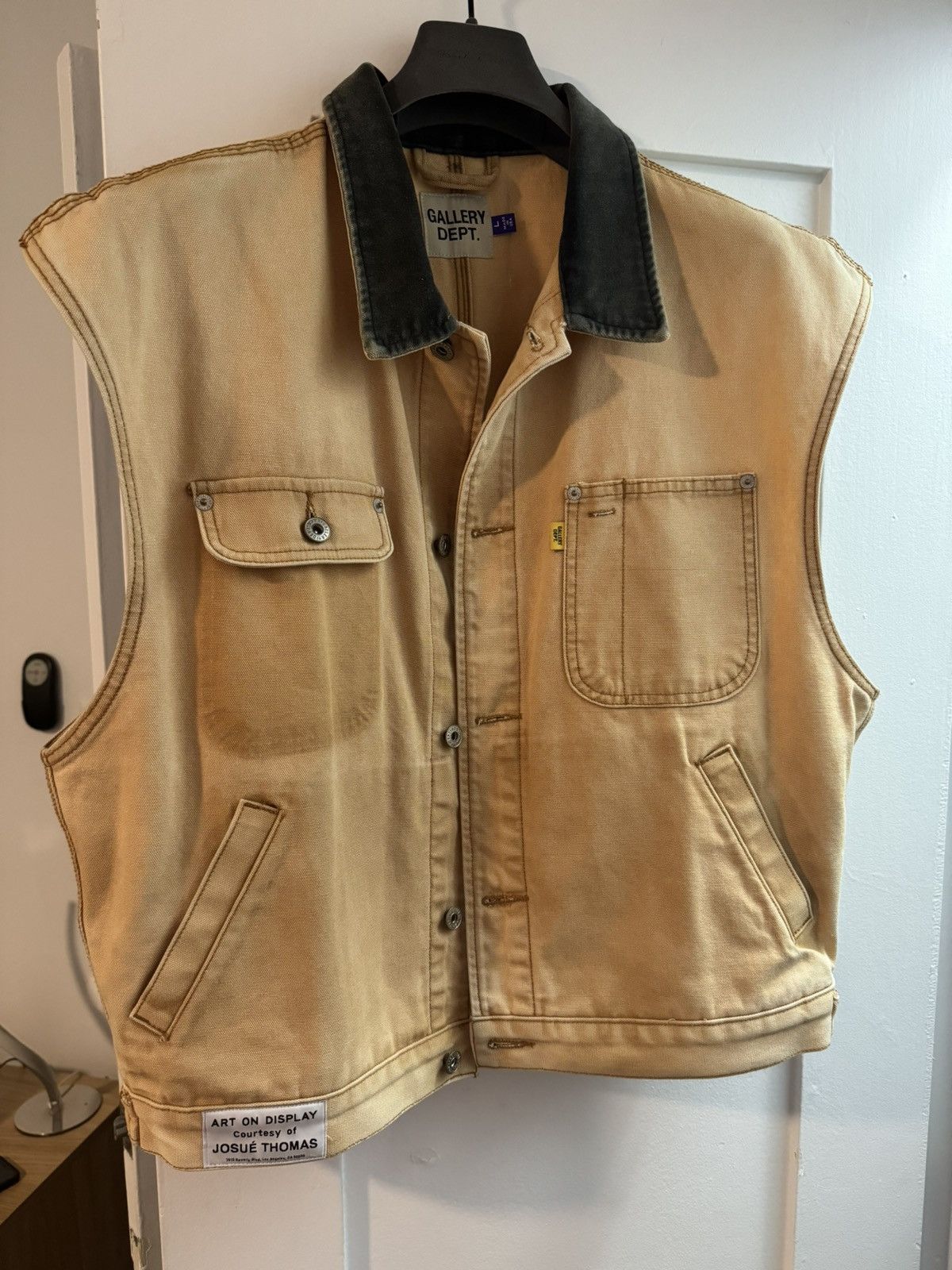 image of Gallery Dept Tan Vest in Brown, Men's (Size Large)