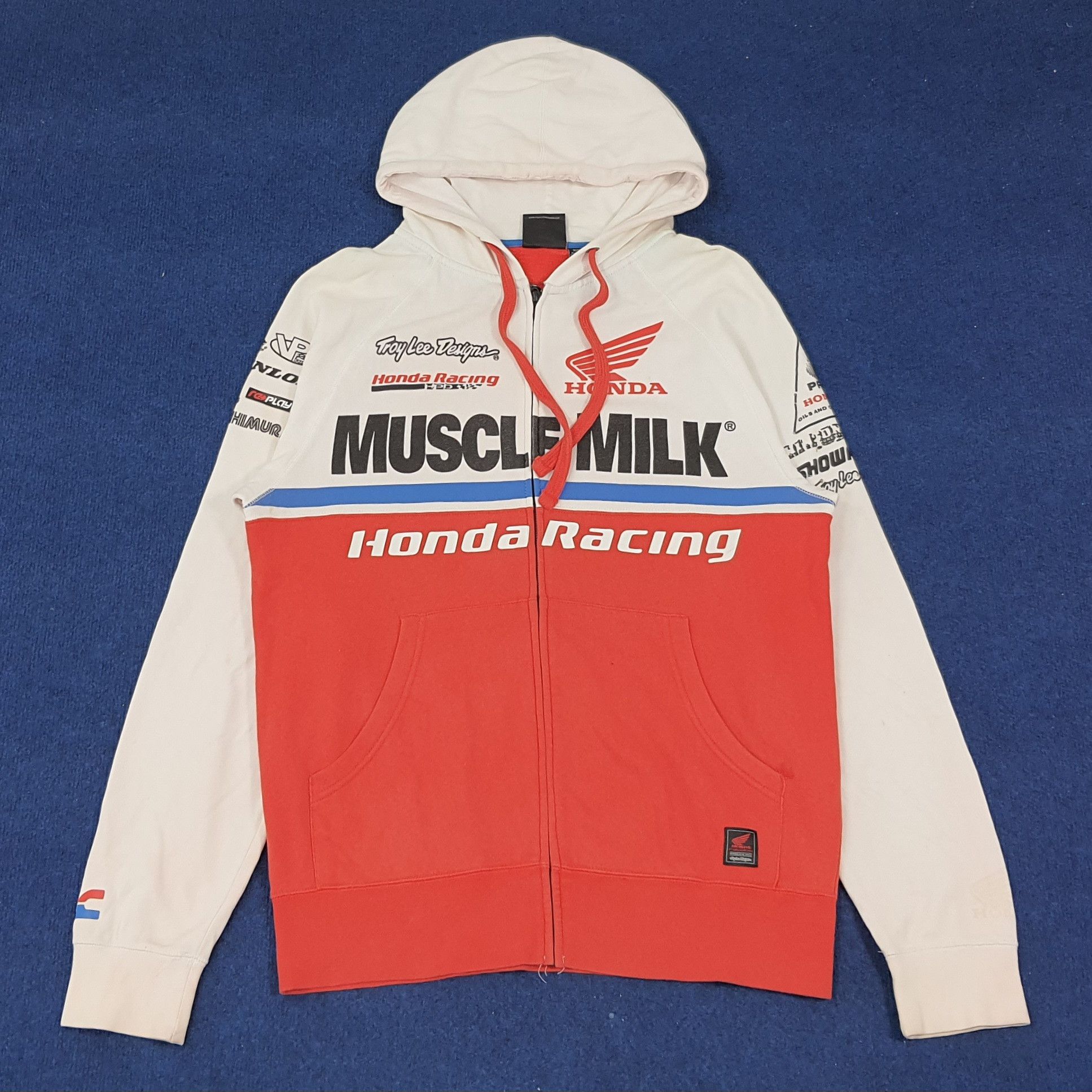 Honda × Vintage Vintage Honda Racing Japan Motorsports Zipper Hoodie Size US M / EU 48-50 / 2 - 1 Thumbnail