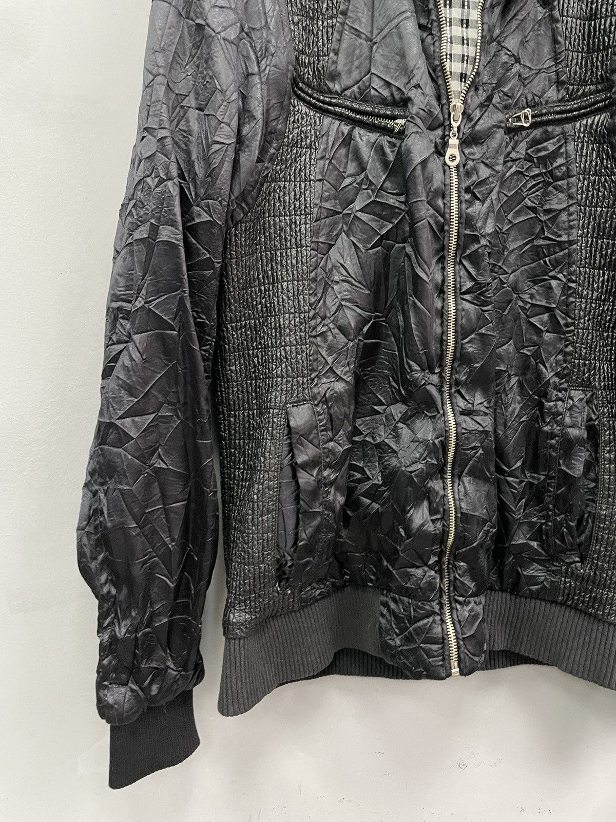14th Addiction Japanese if six was nine crinkle bomber jacket Y2K style Size US M / EU 48-50 / 2 - 2 Thumbnail