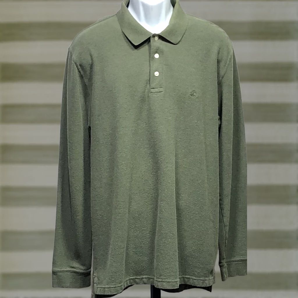 Brooks Brothers VINTAGE Brooks Brothers Polo Shirt XL Green Long Sleeve Preppy Capsule Size US XL / EU 56 / 4 - 1 Thumbnail