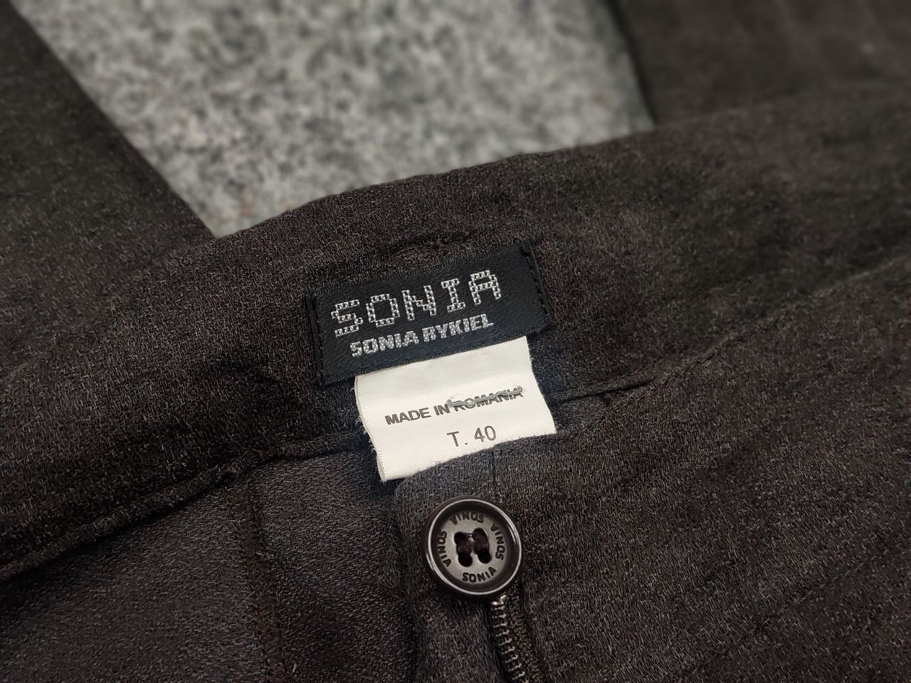 Sonia Rykiel Vintage 90's Sonia Rykiel Design Wide Leg Dark Brown Pants Size 40" / US 18 - 18 Thumbnail