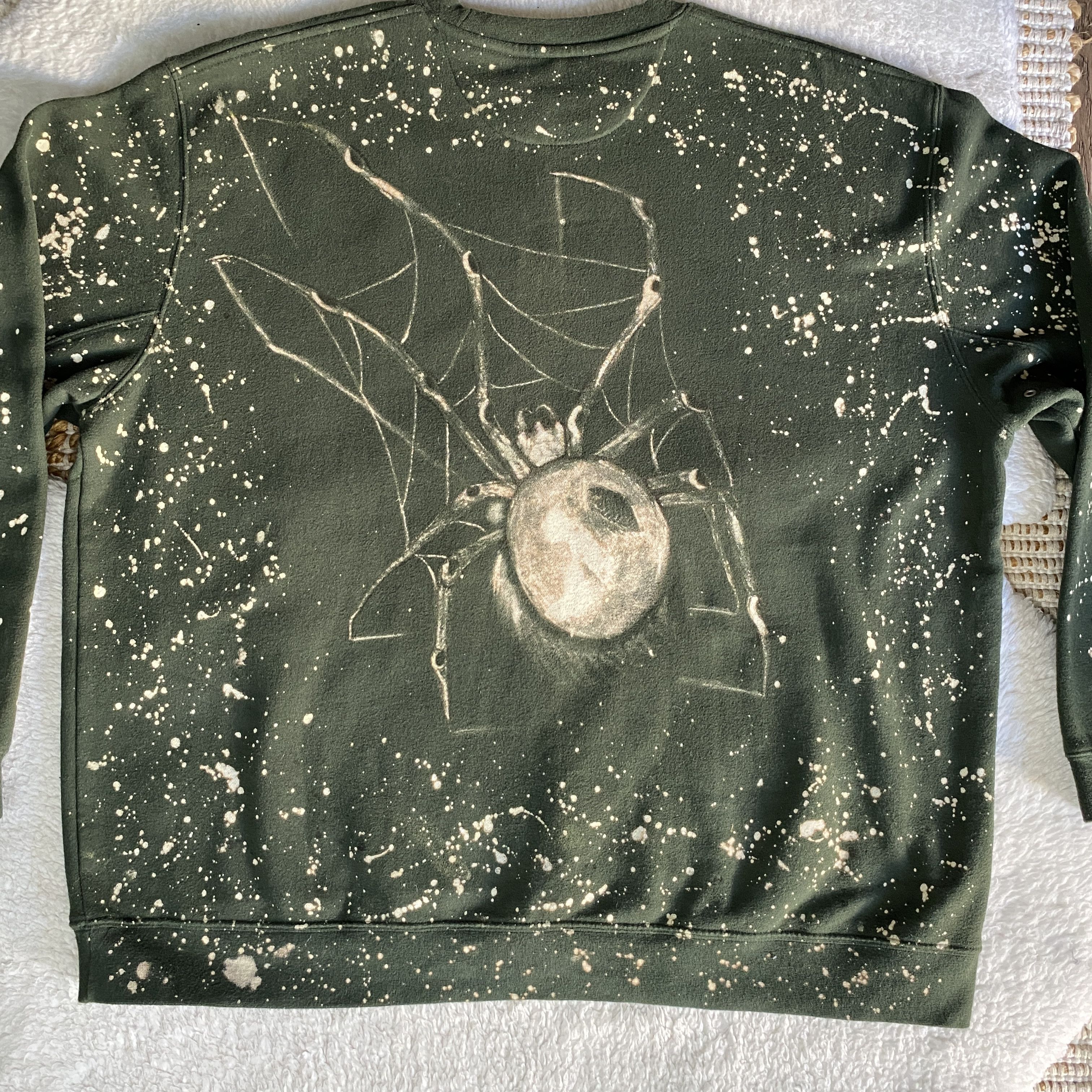 Croft & Barrow Handmade Reworked Croft & Barrow Bleach Dyed Sweatshirt Size US XL / EU 56 / 4 - 6 Thumbnail