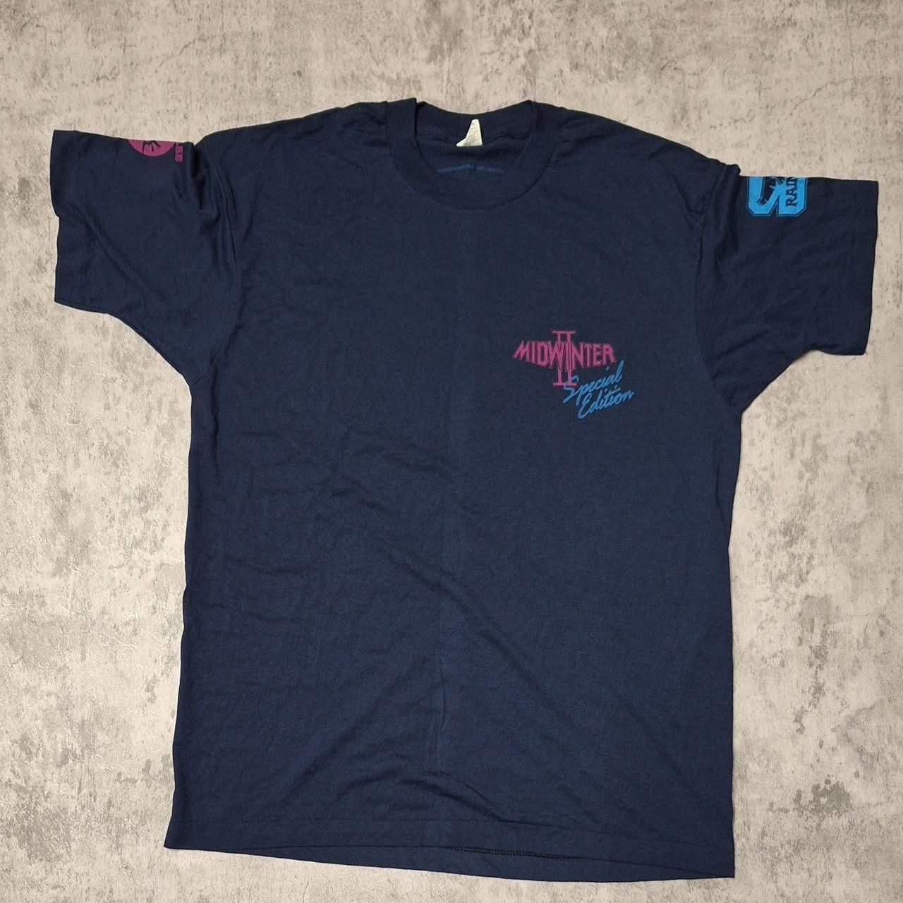 Other 80s MIDNITER II band tee - navy blue with pink accents Size US XL / EU 56 / 4 - 1 Thumbnail