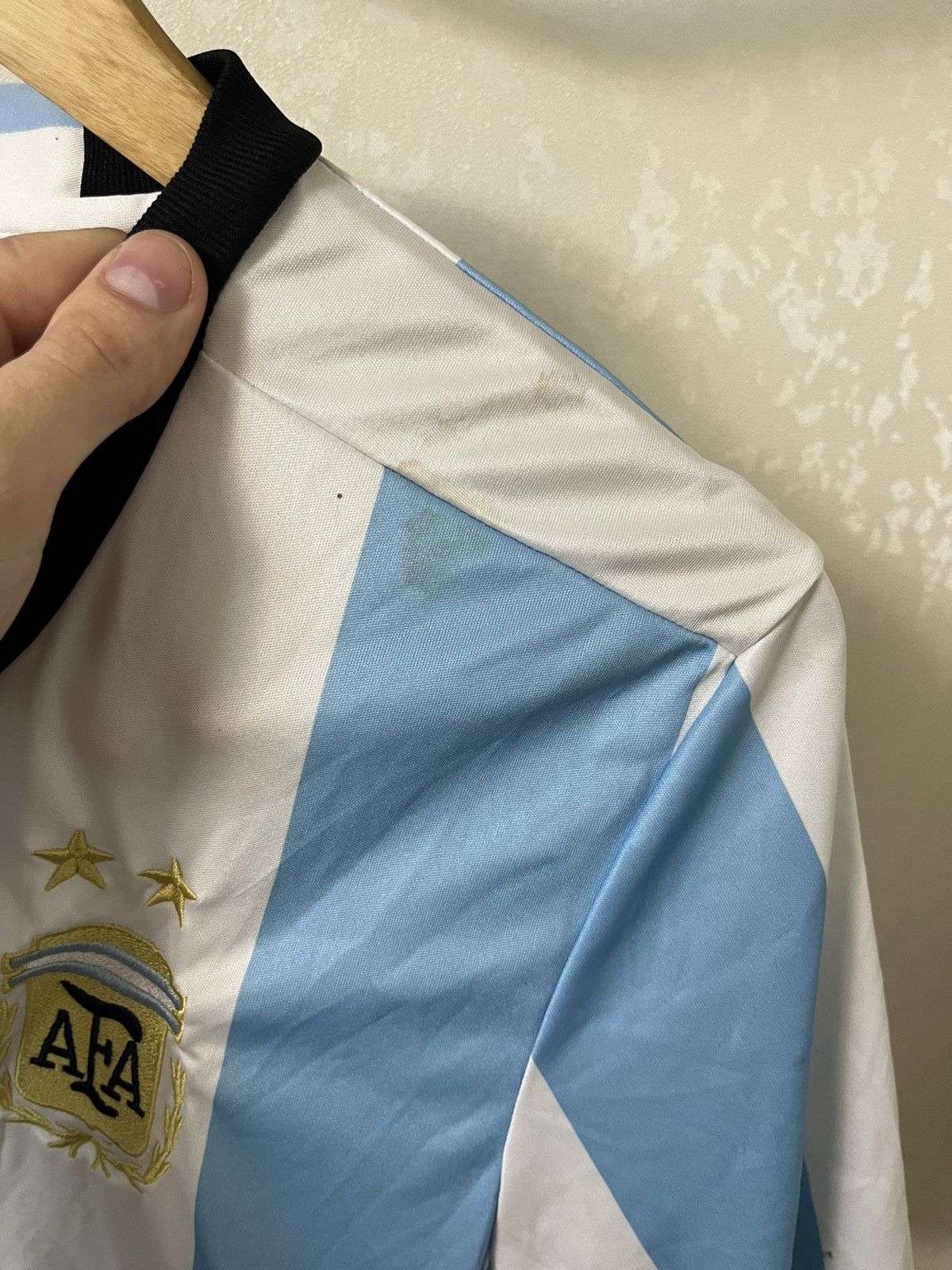 Adidas × Vintage Adidas Argentina 16/17 Home Vintage Jersey Size US L / EU 52-54 / 3 - 5 Thumbnail