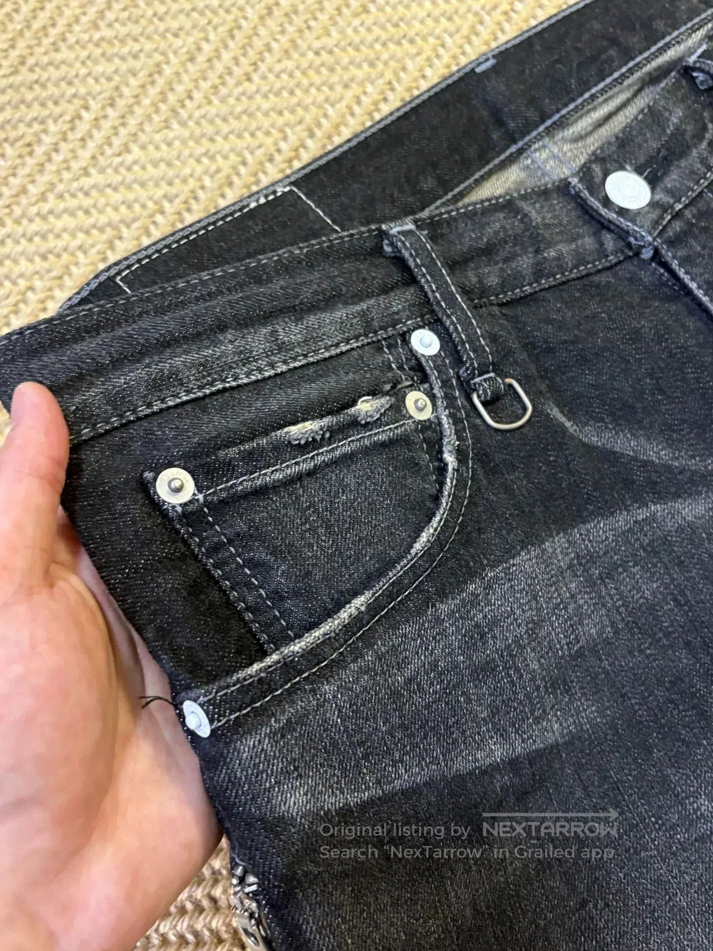 Levi's Levi's Fenom 505 Black Heavy Washed Jeans. Size US 34 / EU 50 - 7 Thumbnail
