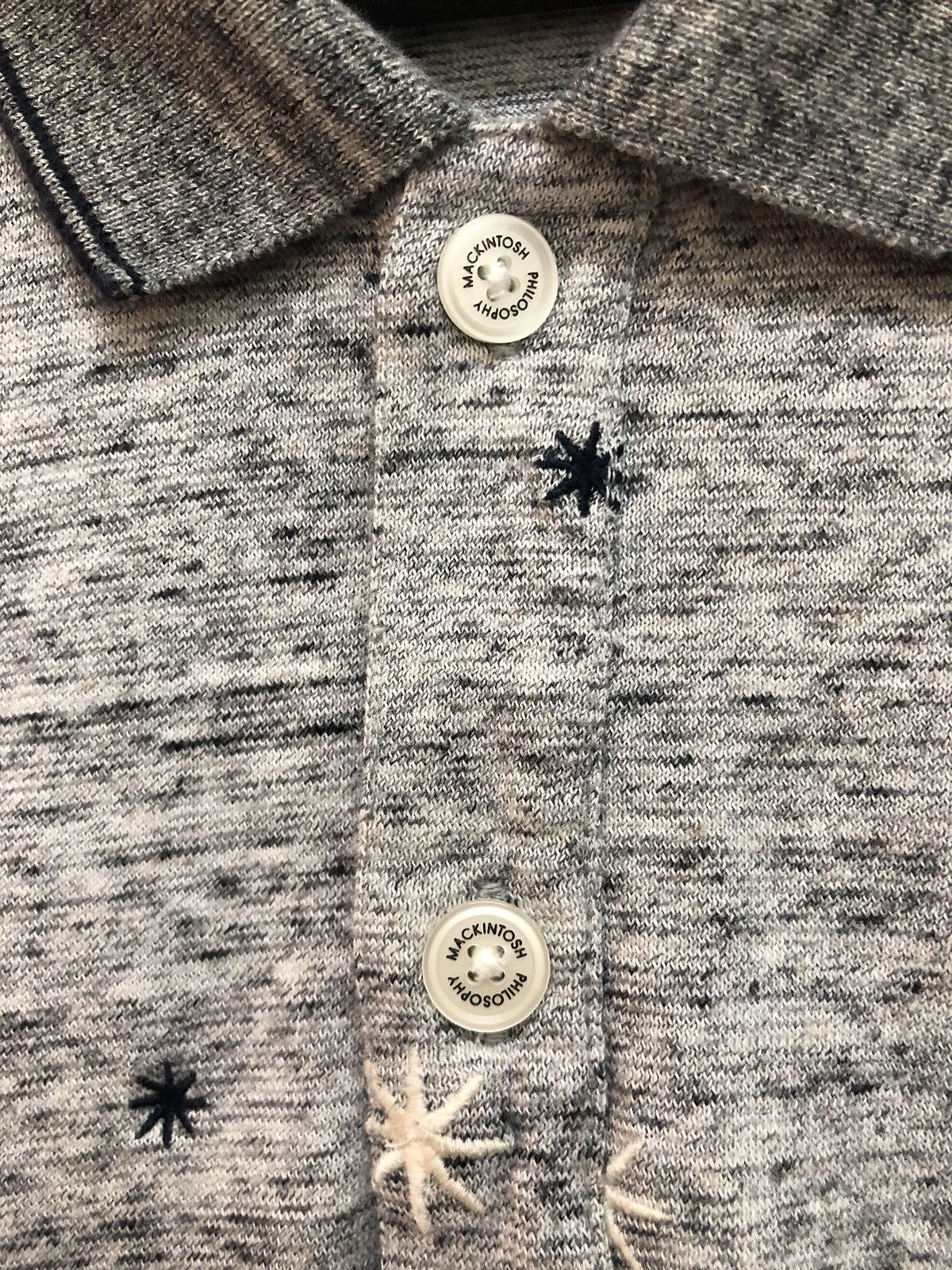 Mackintosh MACKINTOSH ⭐️ POLO SHIRT ALL OVER STAR EMBROIDERED ICON Size US M / EU 48-50 / 2 - 8 Thumbnail