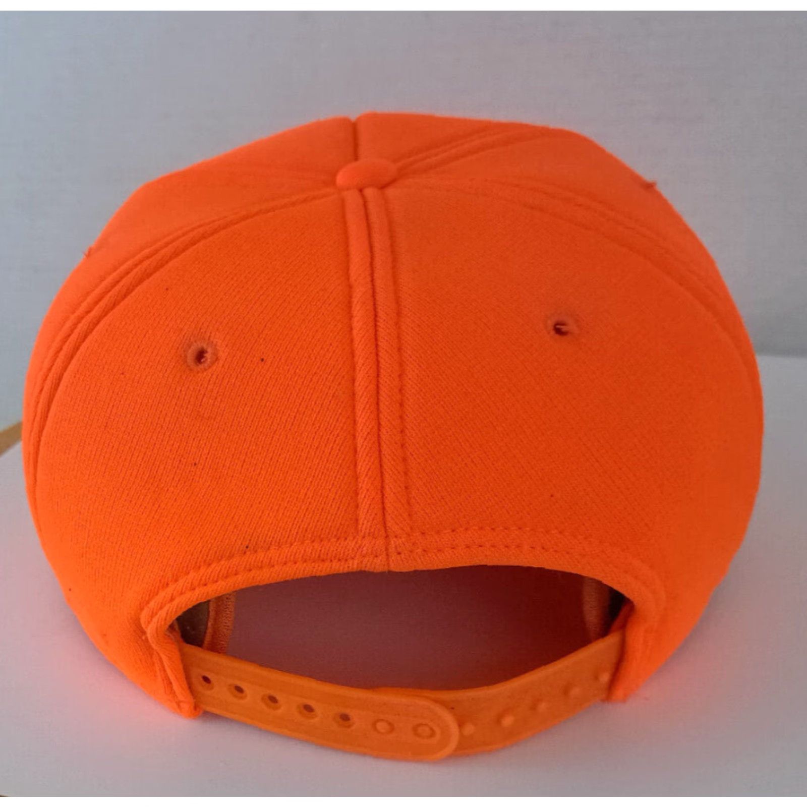 Vintage VINTAGE Orange Safety Hat Baseball Cap with Ear Flaps Adjustable One Size Hunting Unisex Adults Boys Girls Mens Womens Size ONE SIZE - 5 Thumbnail