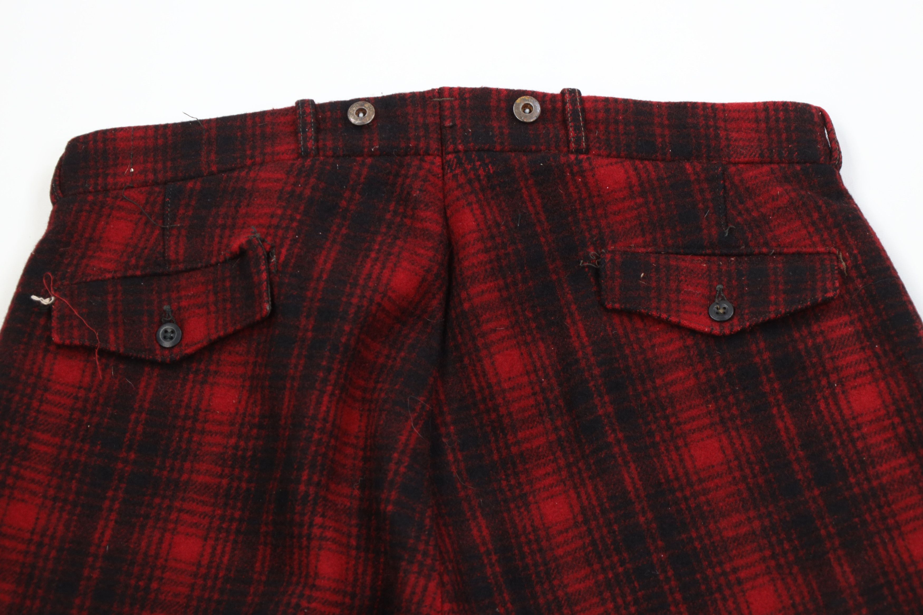 Woolrich Woolen Mills Vintage 70s Woolrich Heavy Wool Knickers Pants Plaid USA Size US 38 / EU 54 - 12 Thumbnail