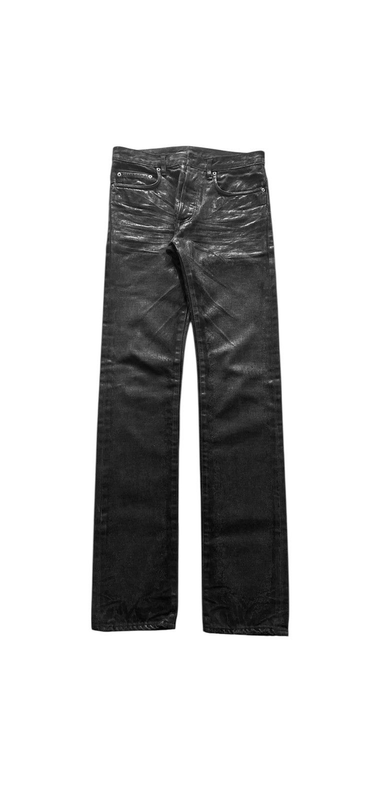 Dior Dior Homme Black Waxed Low-rise Skinny Jeans (Hedi Era) | Grailed